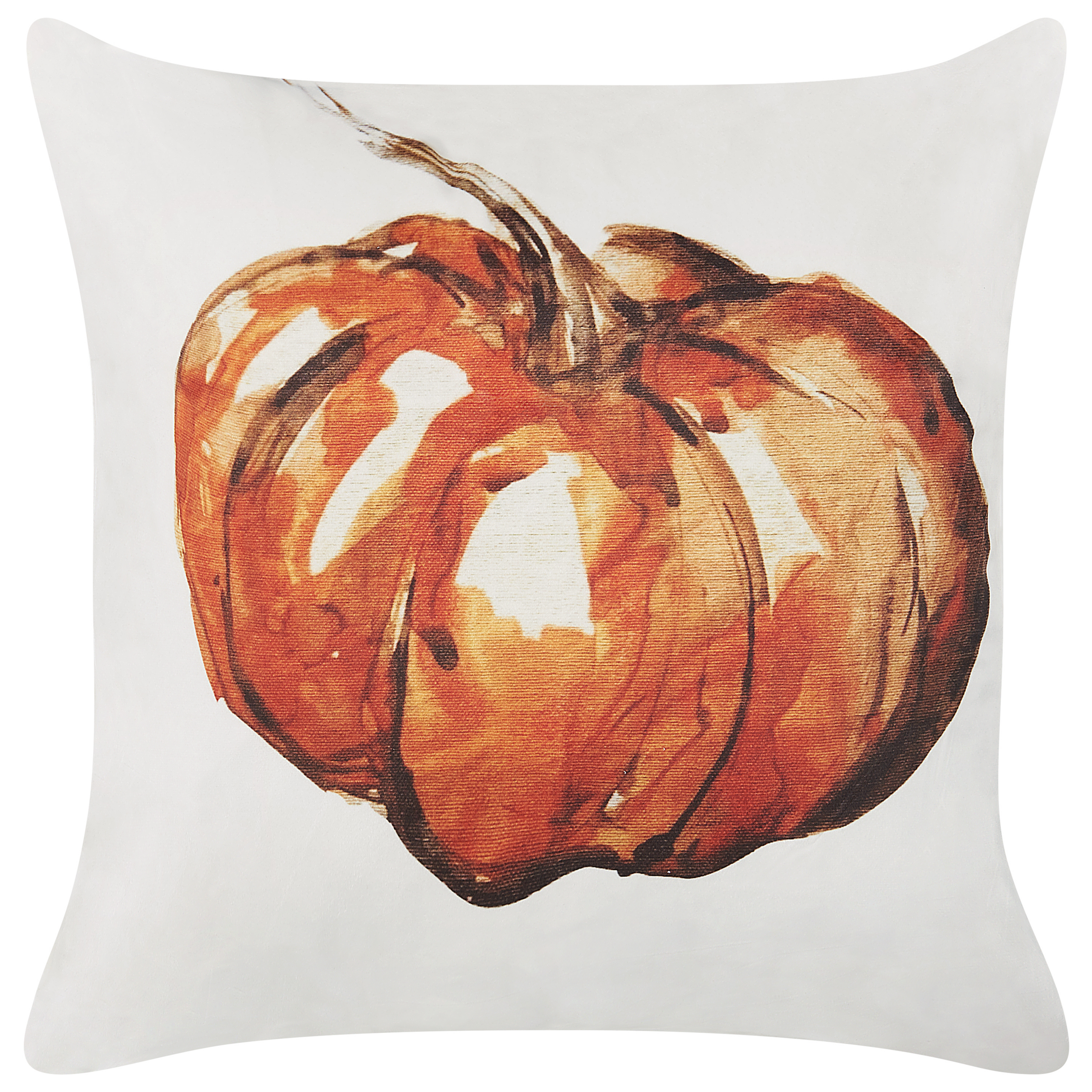 Sierkussen Fluweel Beige CURBITA 45 x 45 cm