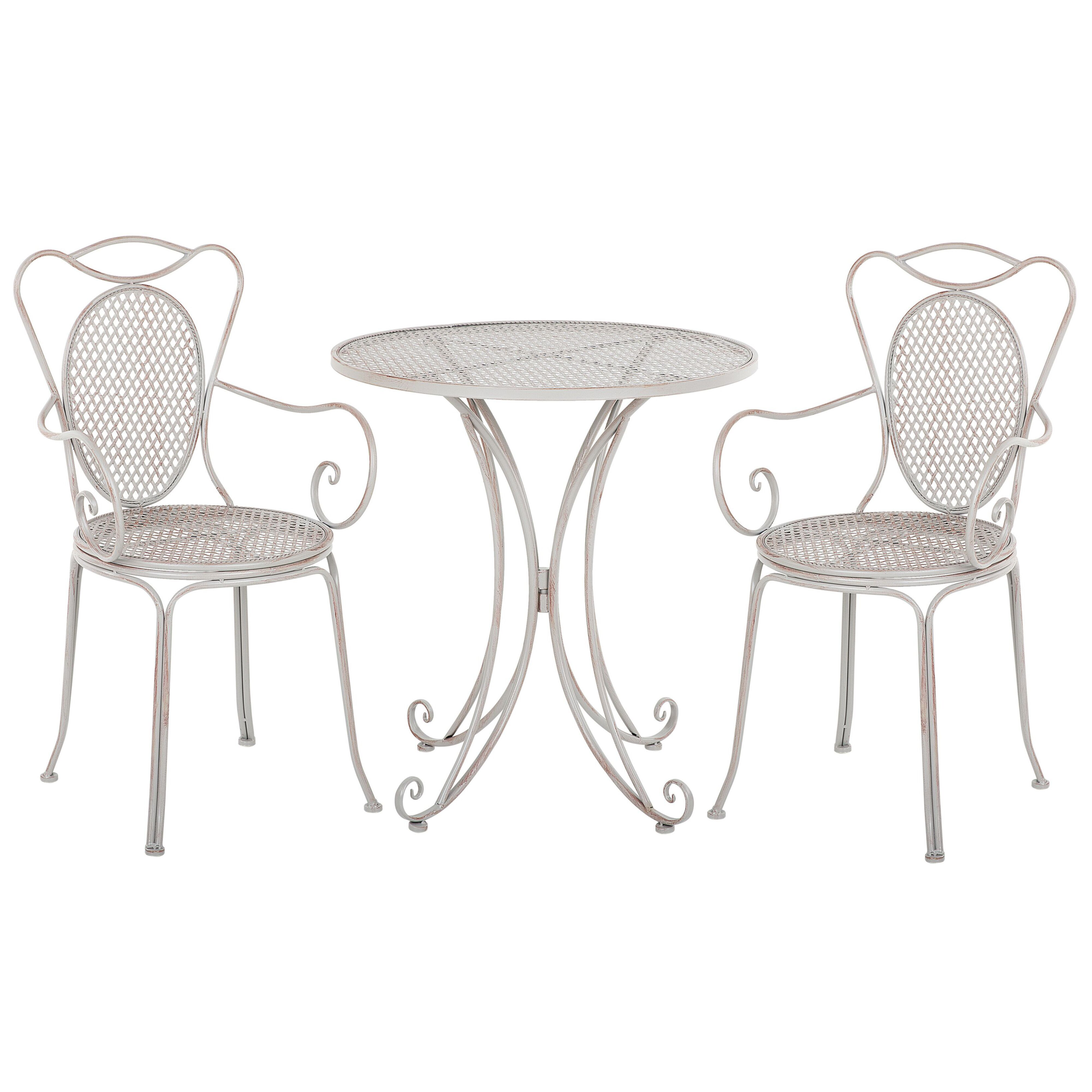 Bistroset Metaal Grijs CILENTO