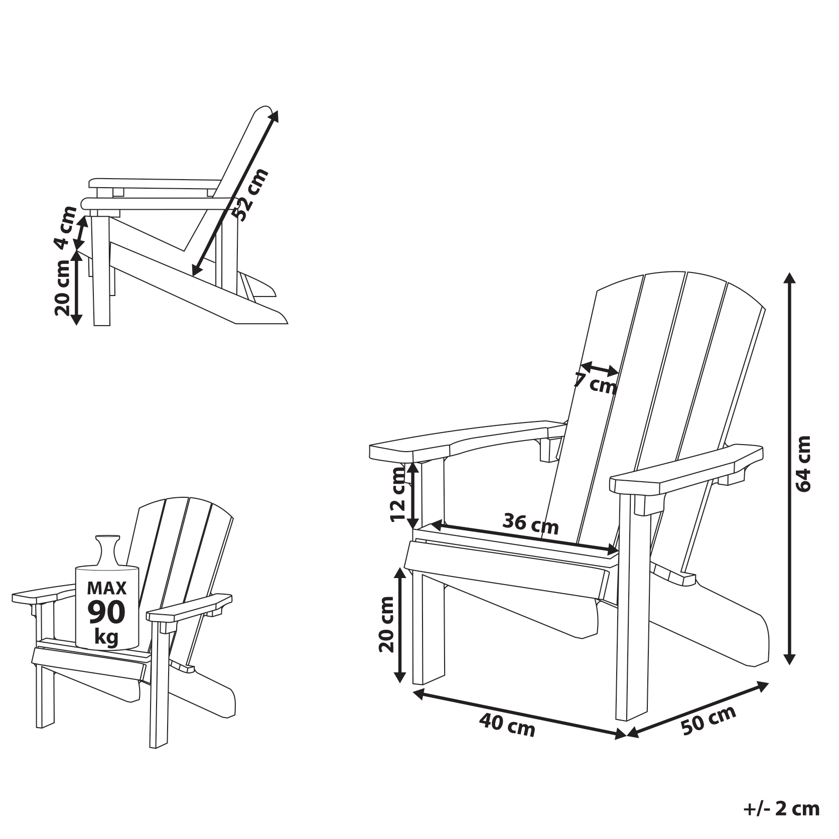 Children's Chair ADIRONDACK Pastel Pink [3]