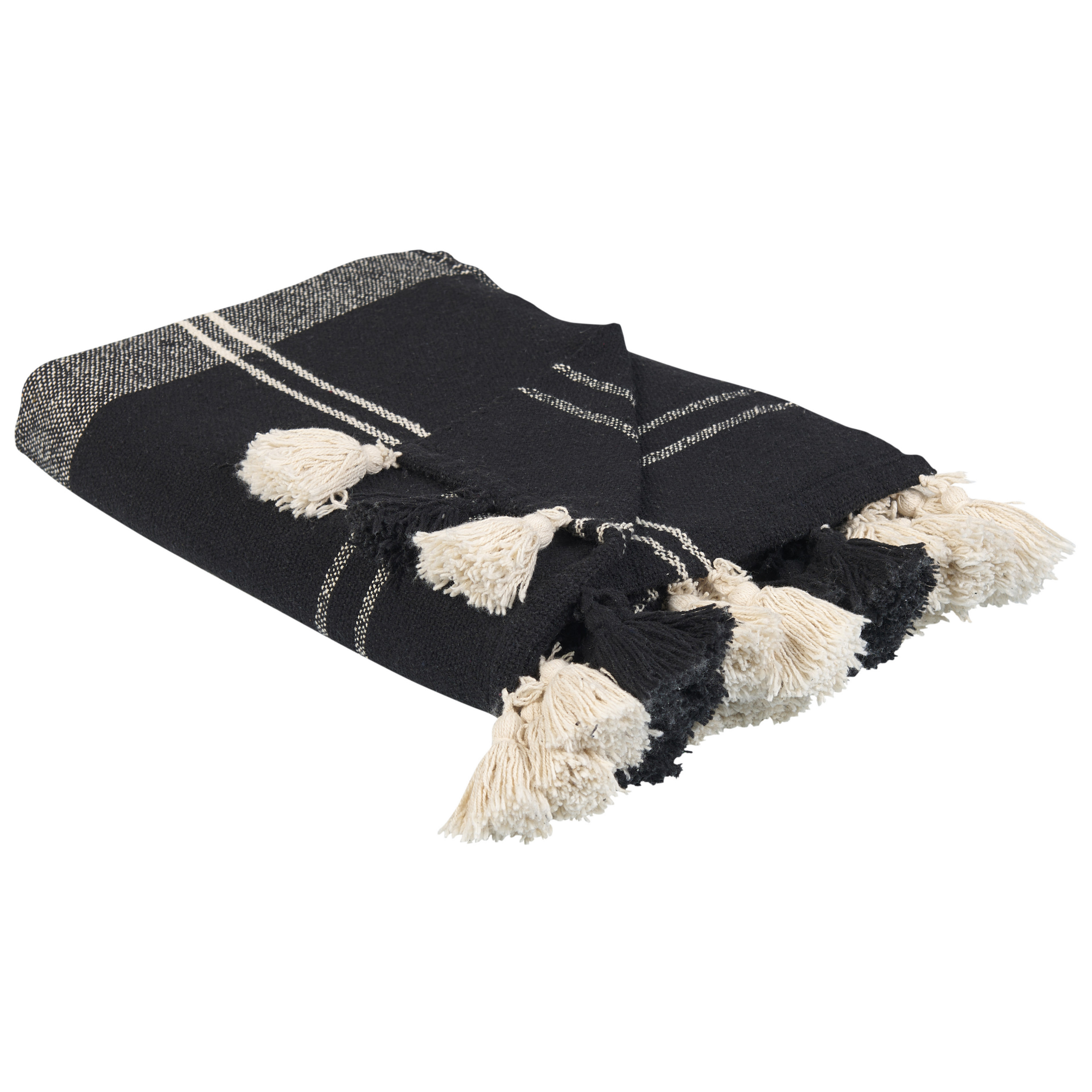 Plaid zwart 130 x 170 cm KULAC