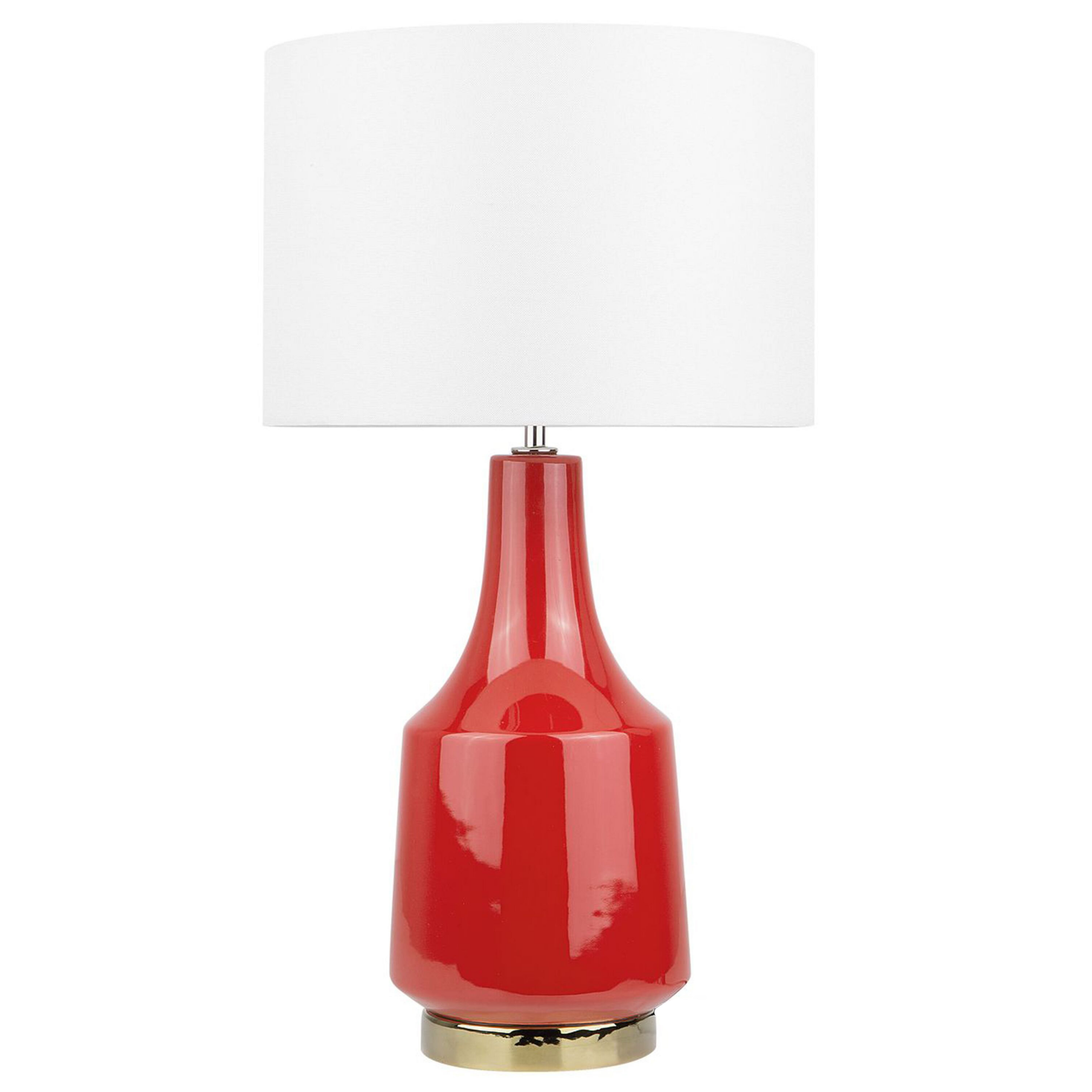 Tafellamp keramiek rood TRIVERSA