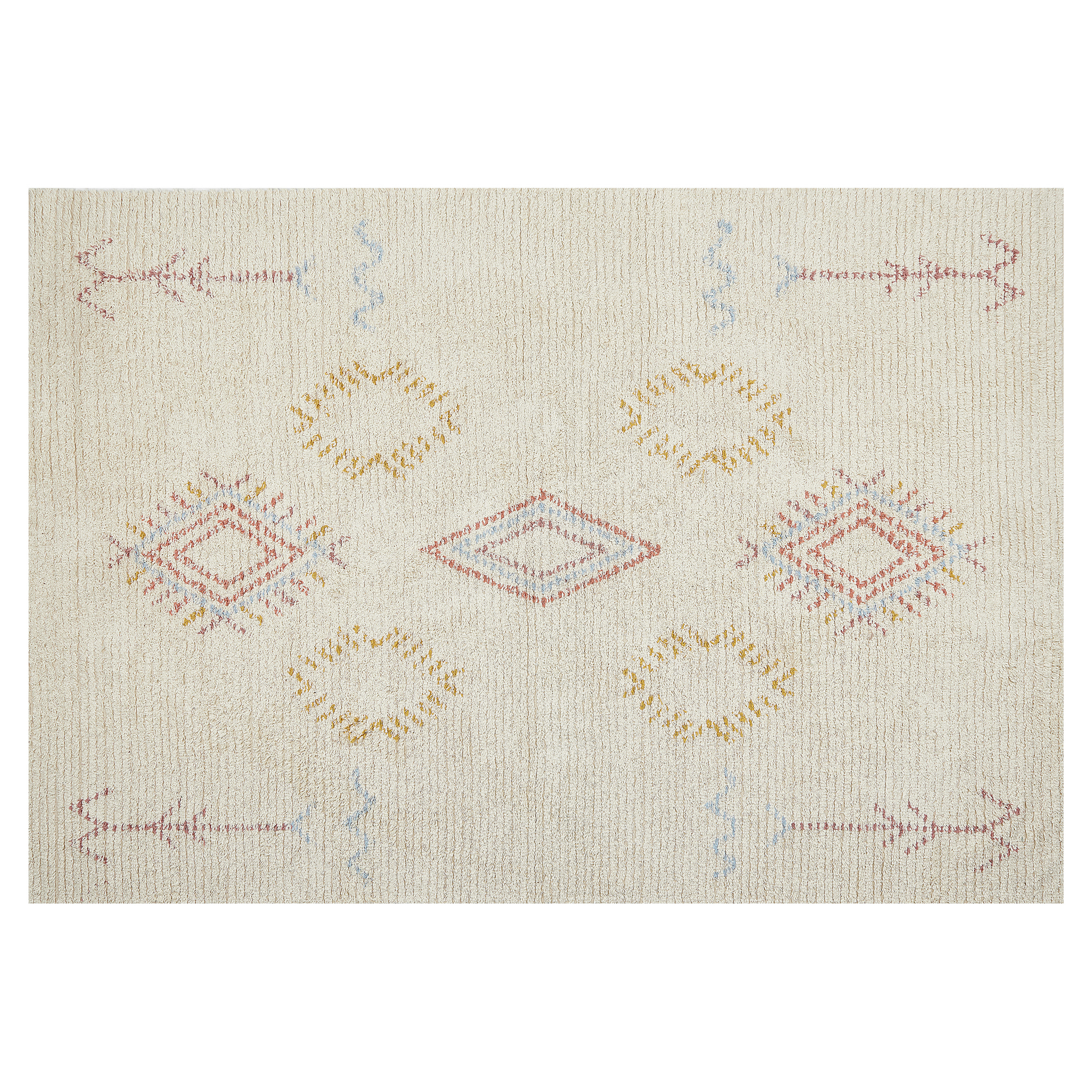 Vloerkleed katoen beige 140 x 200 cm BETTIAH