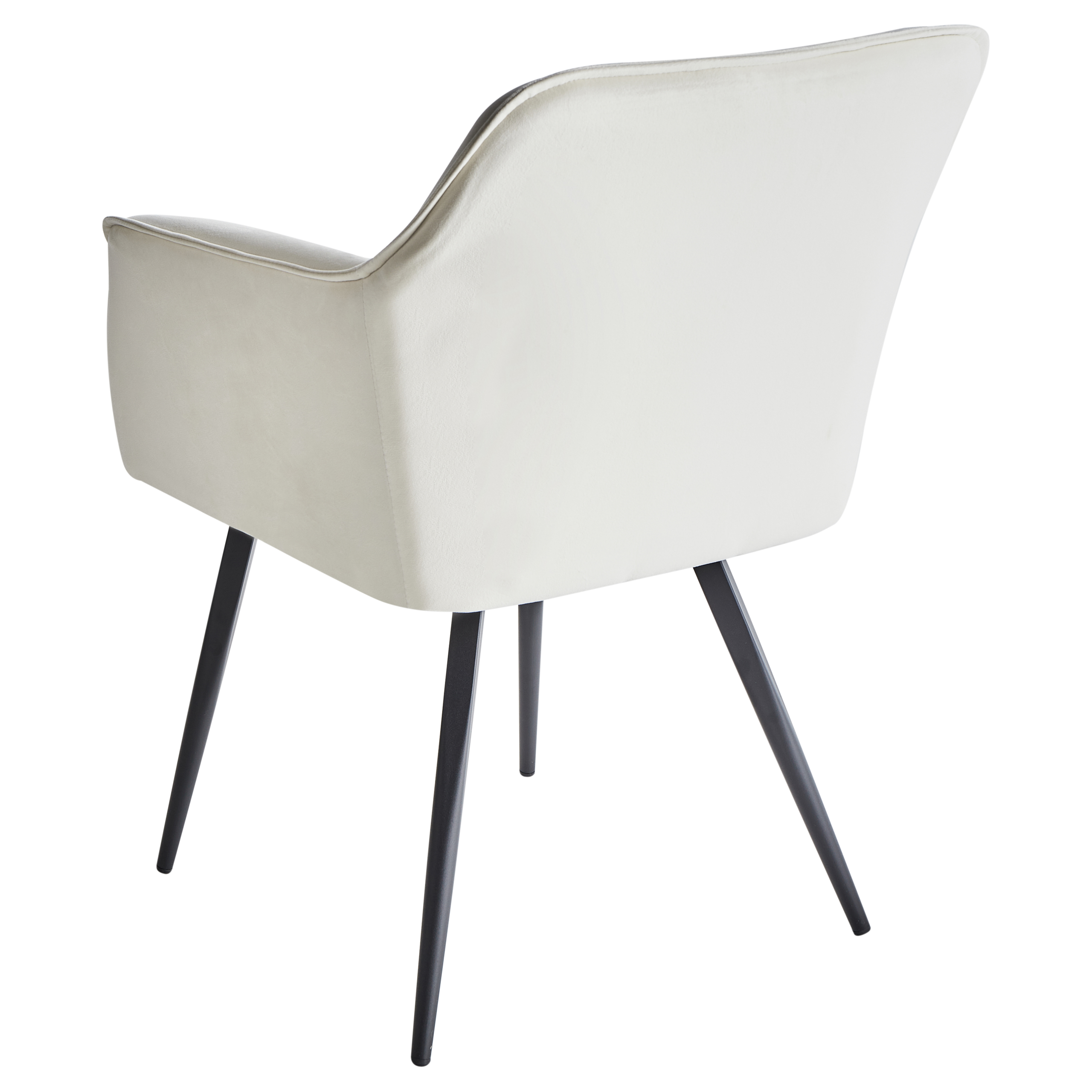 Set of 2 dining chairs JASMIN Velvet Light Beige [6]