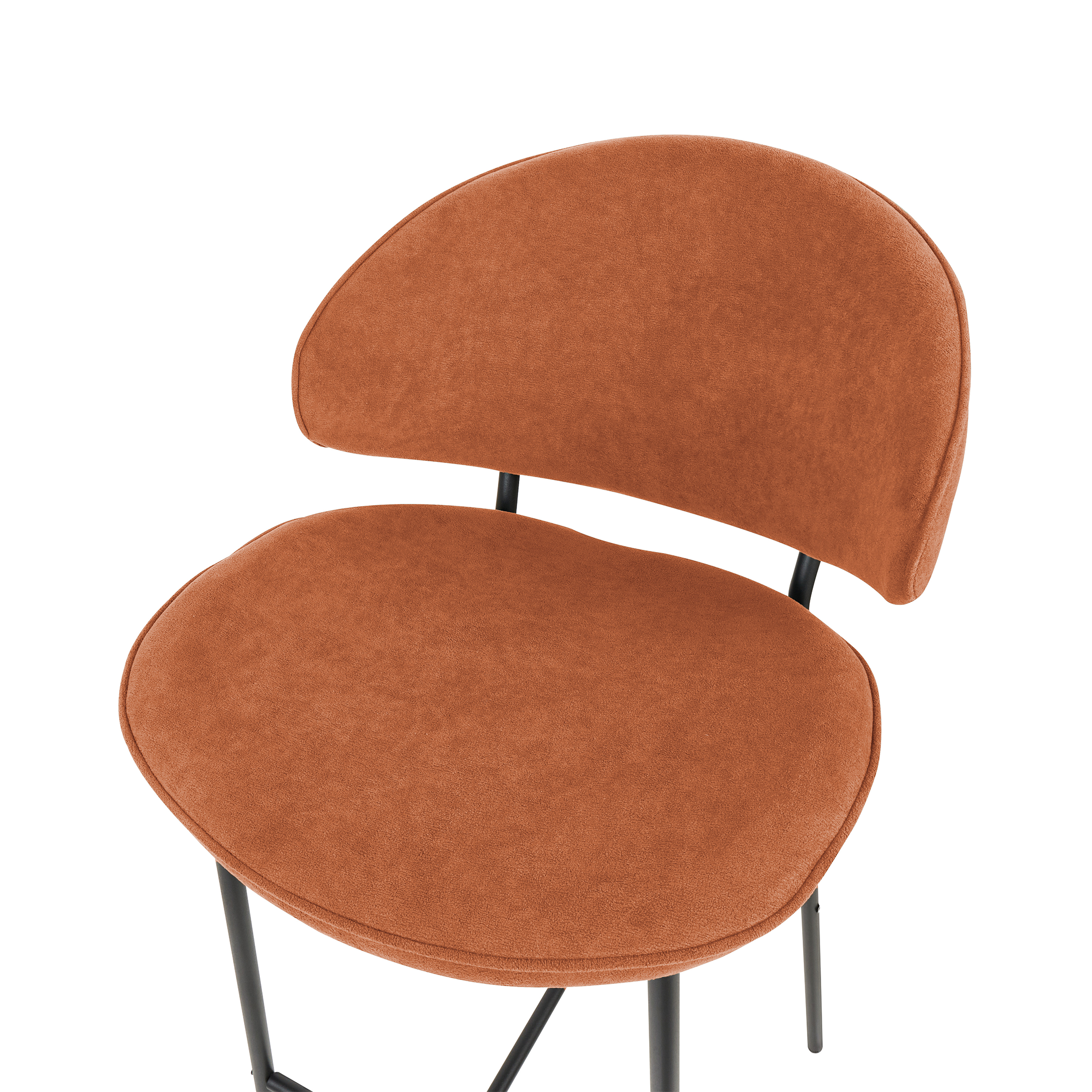 Set of 2 Bar Stools KIANA Orange [7]