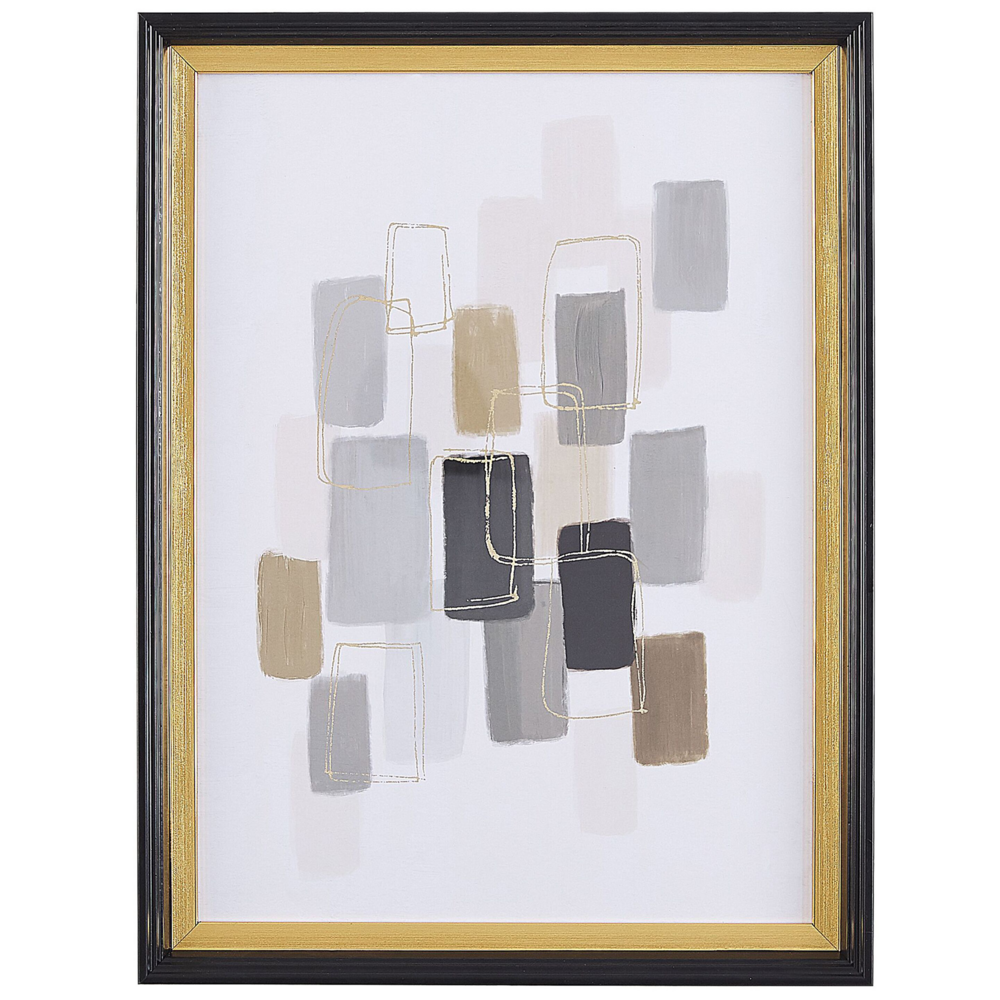 Image of Quadro con cornice Stampa Multicolore su carta 30 x 40 cm Cornice passe-partout Motivo astratto