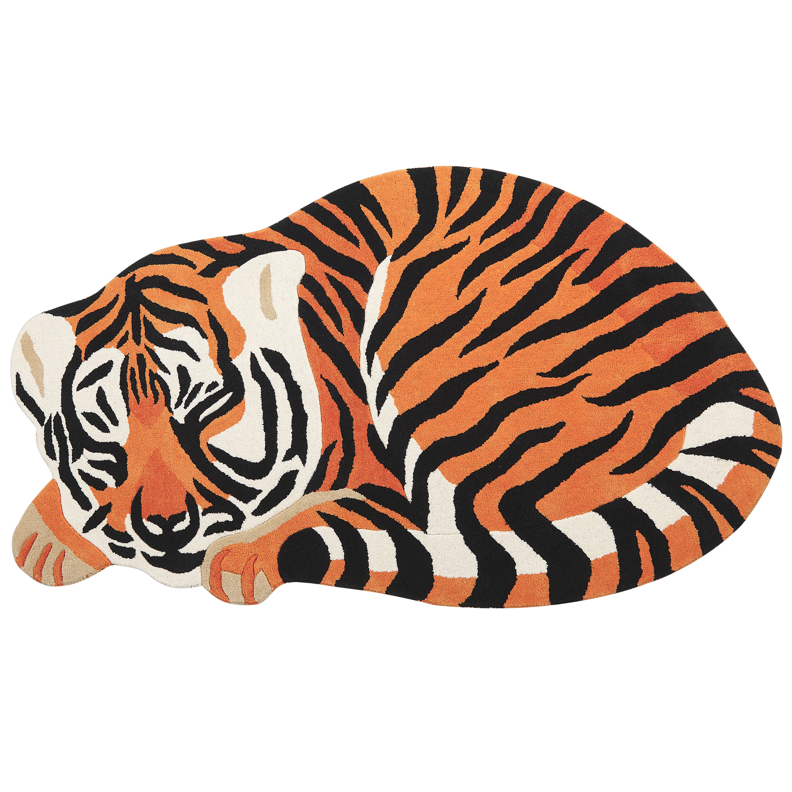 Vloerkleed wol oranje 100 x 155 cm RAJAH