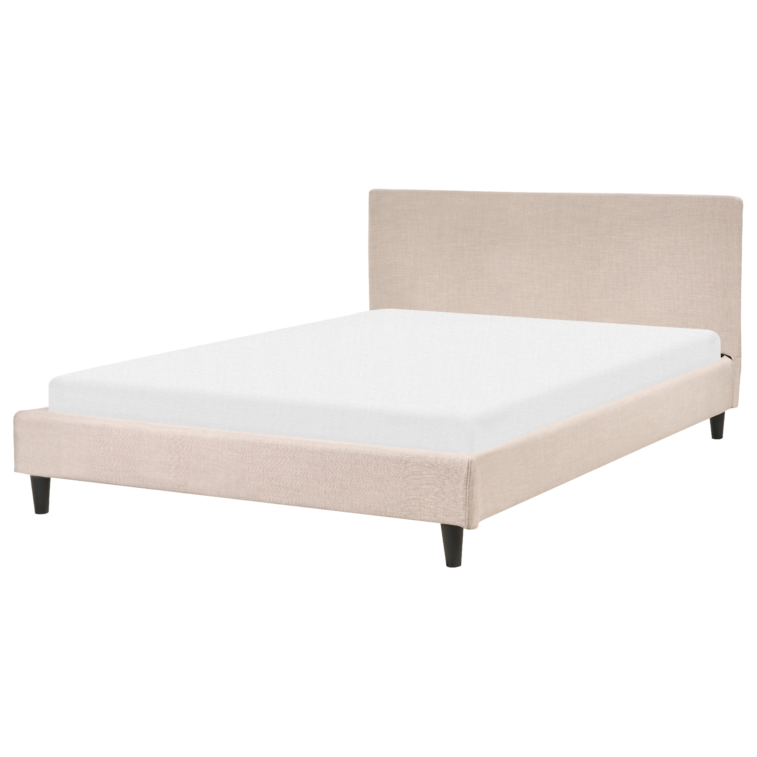 Bed stof beige 140 x 200 cm FITOU