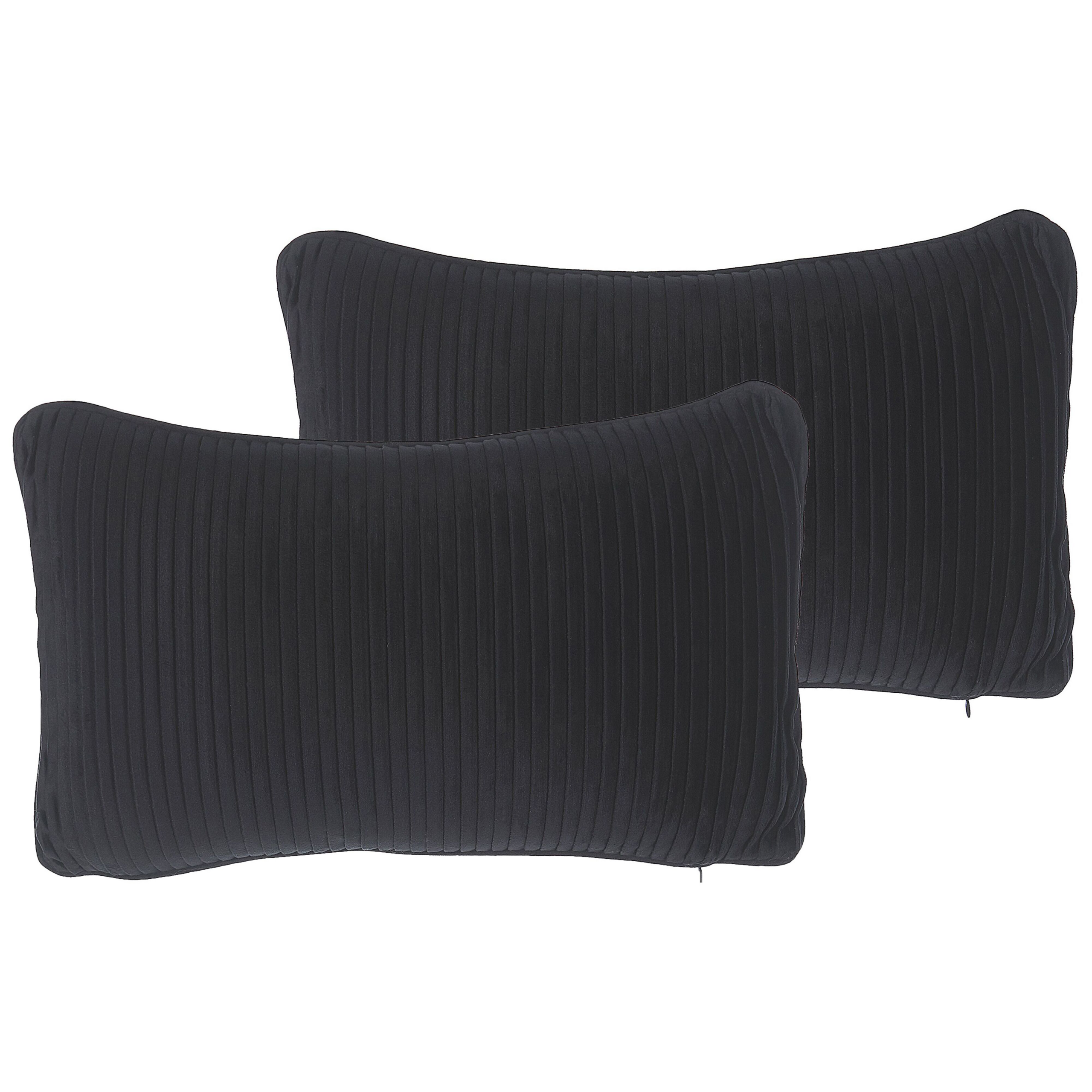Set van 2 kussens Zwart GUDARI 30 x 50 cm