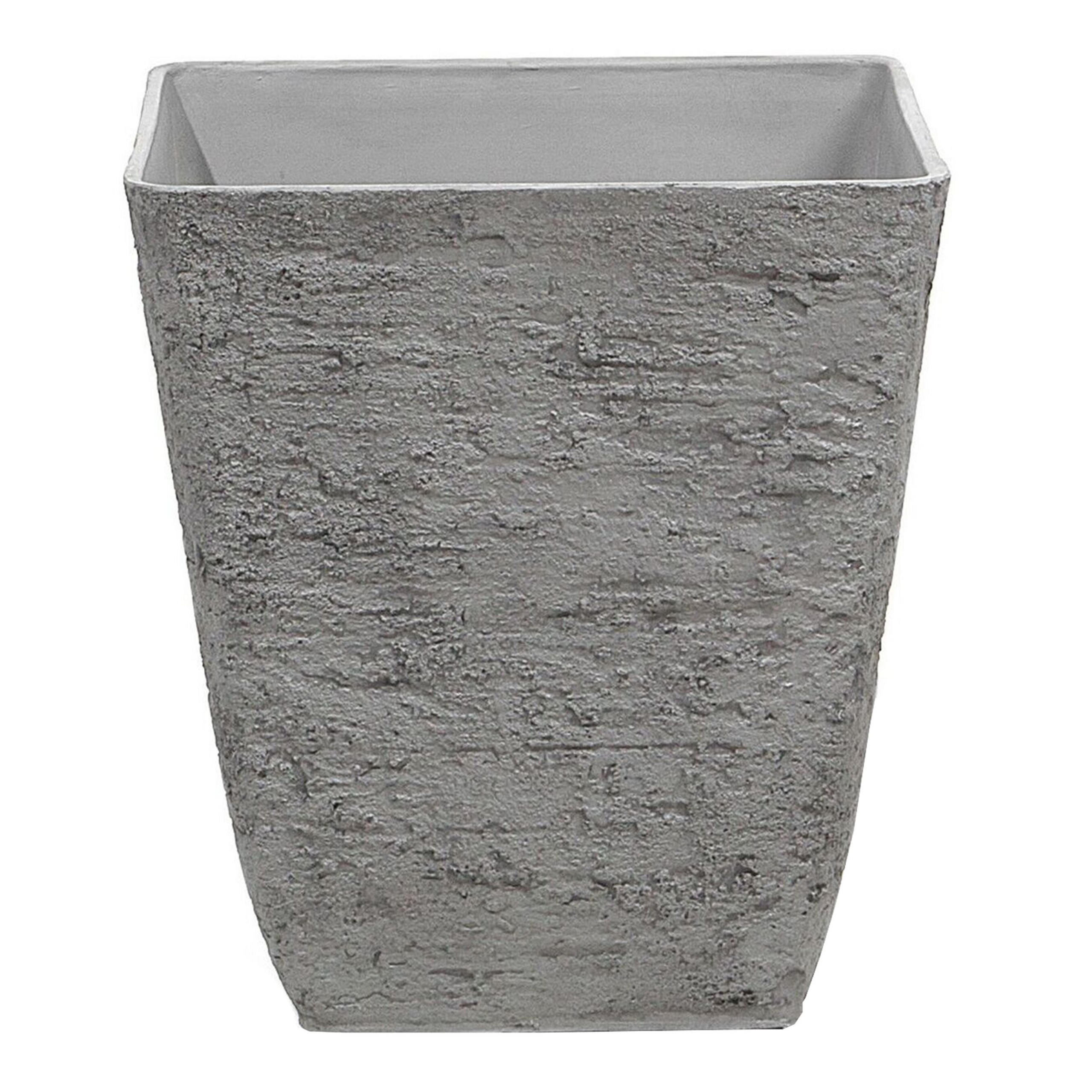 Bloempot grijs 39x39x43 cm DELOS