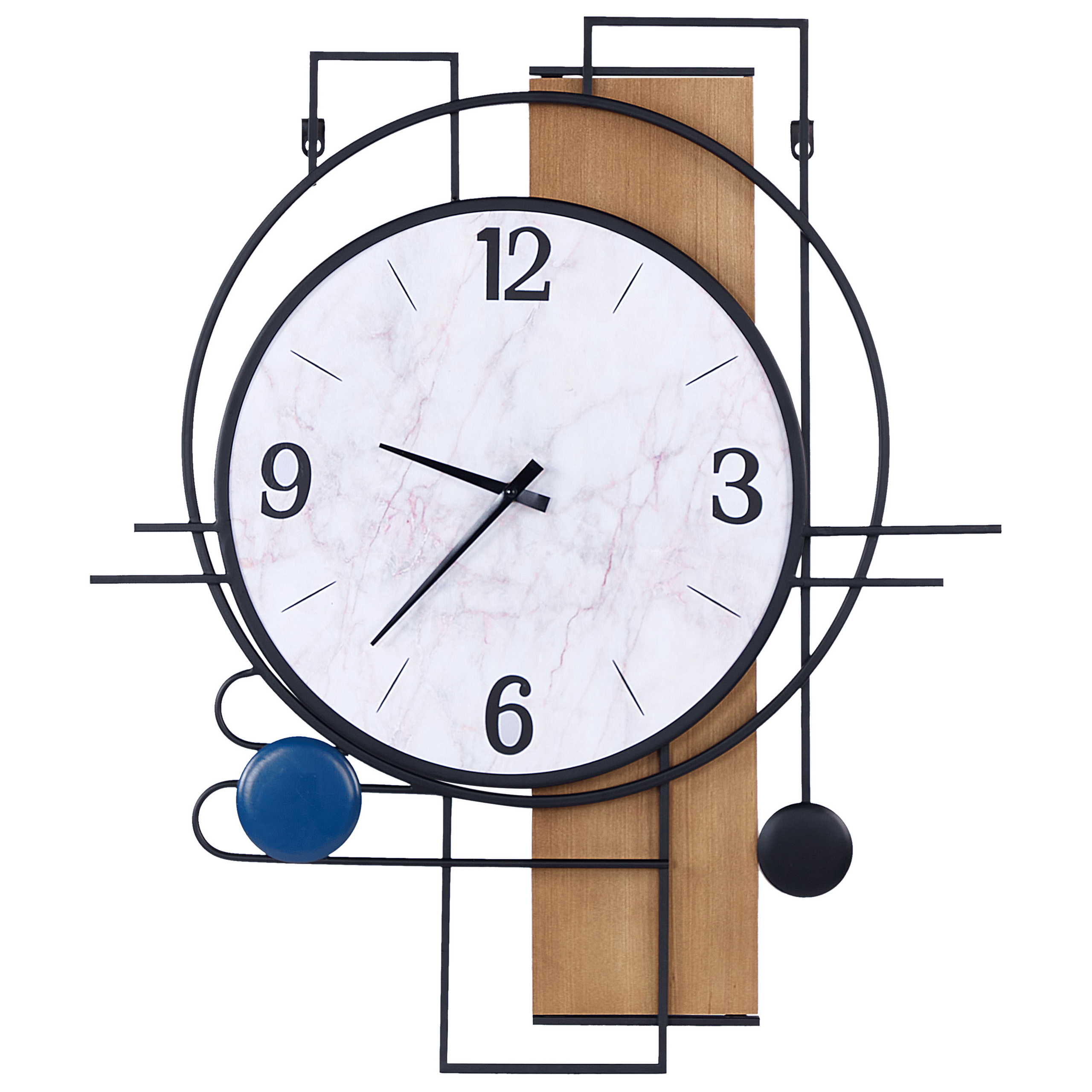 Wandklok meerkleurig 60 x 70 cm TAVEL