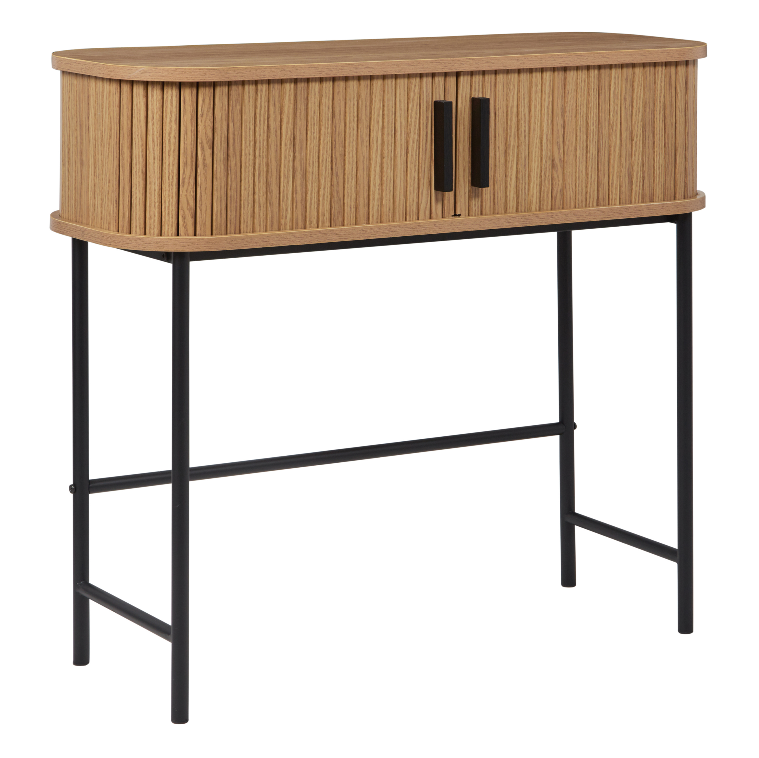 Sidetable lichthout/zwart BRADLEY