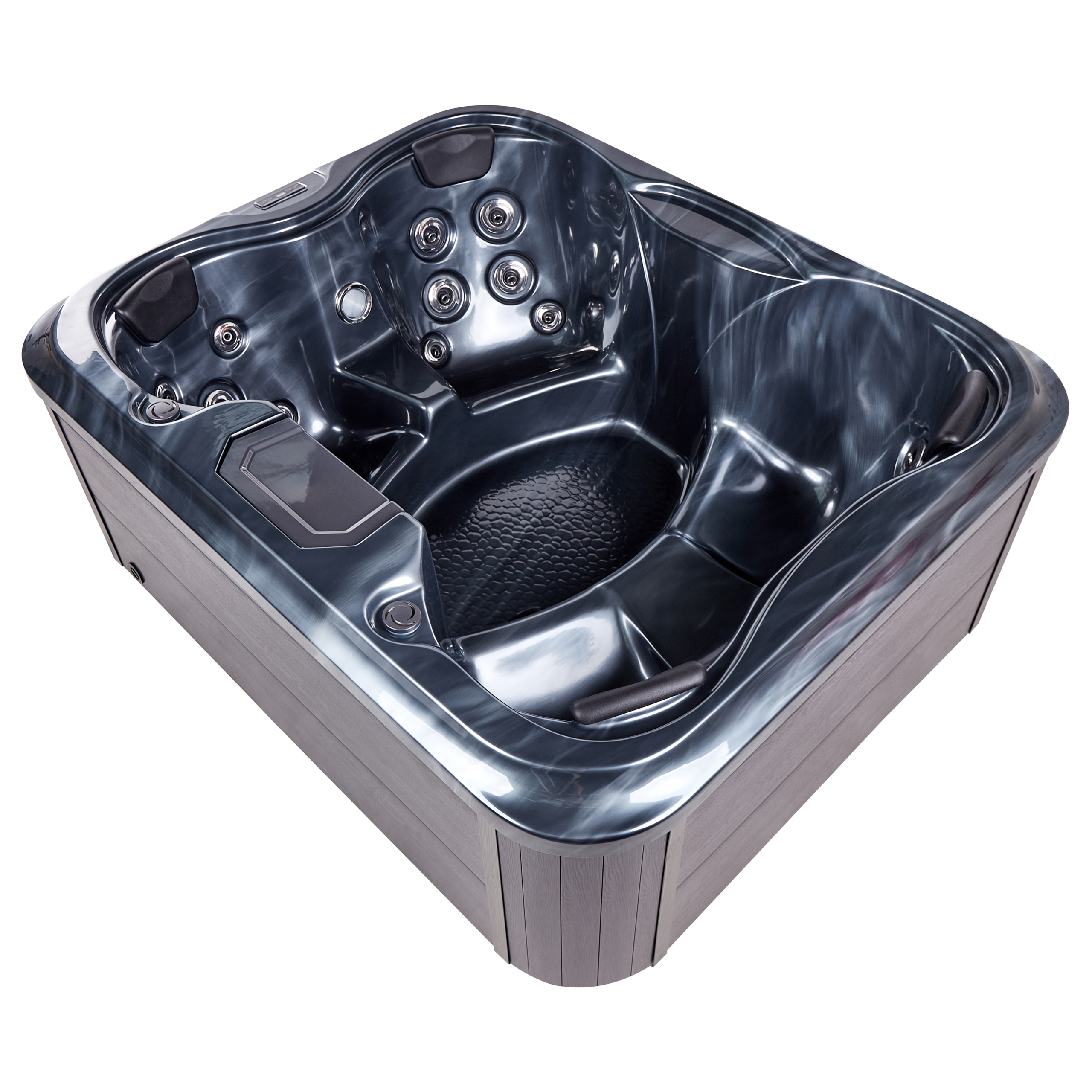 Hottub LED grijs 215 x 180 cm ARCELIA