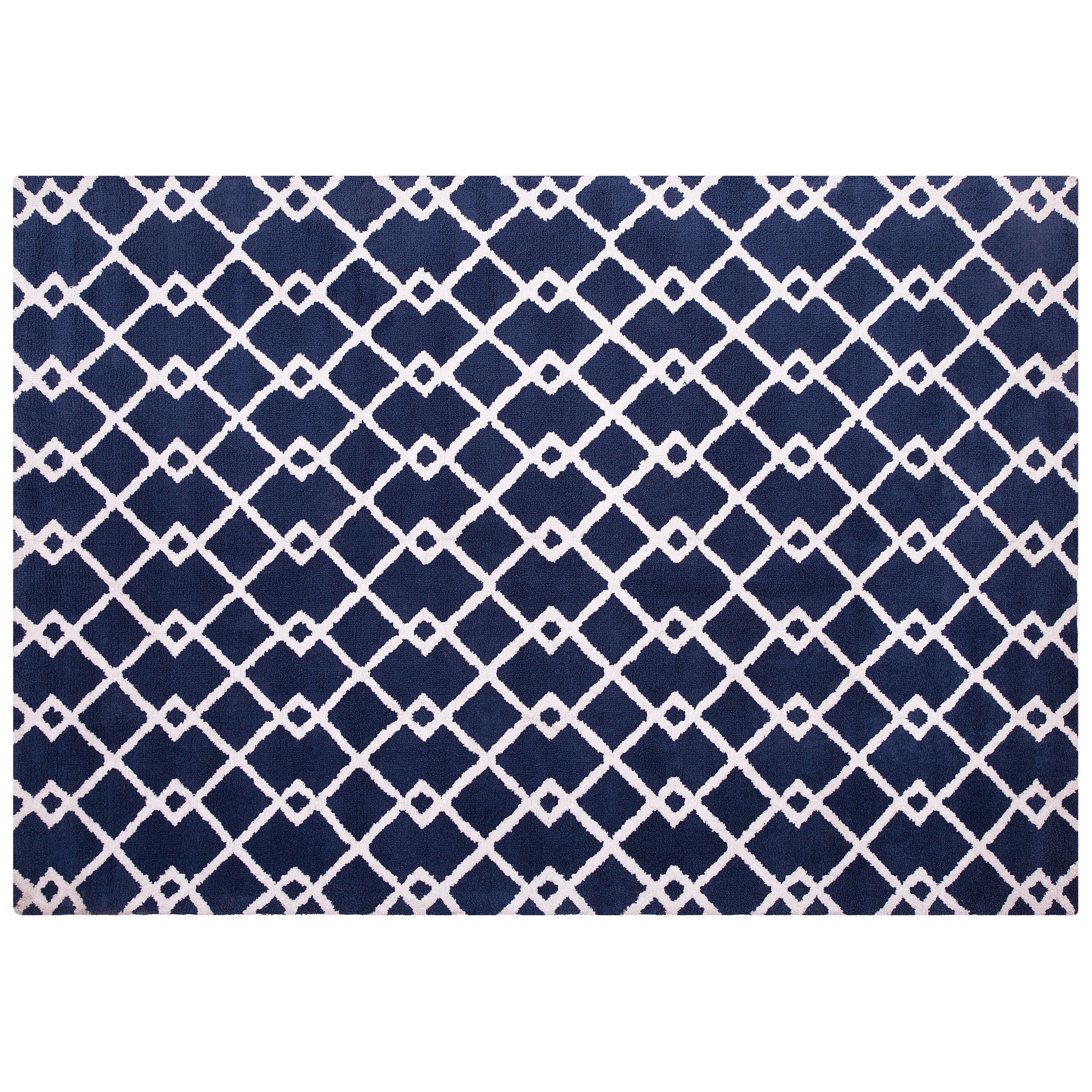 Vloerkleed polyester blauw 160 x 230 cm SERRES