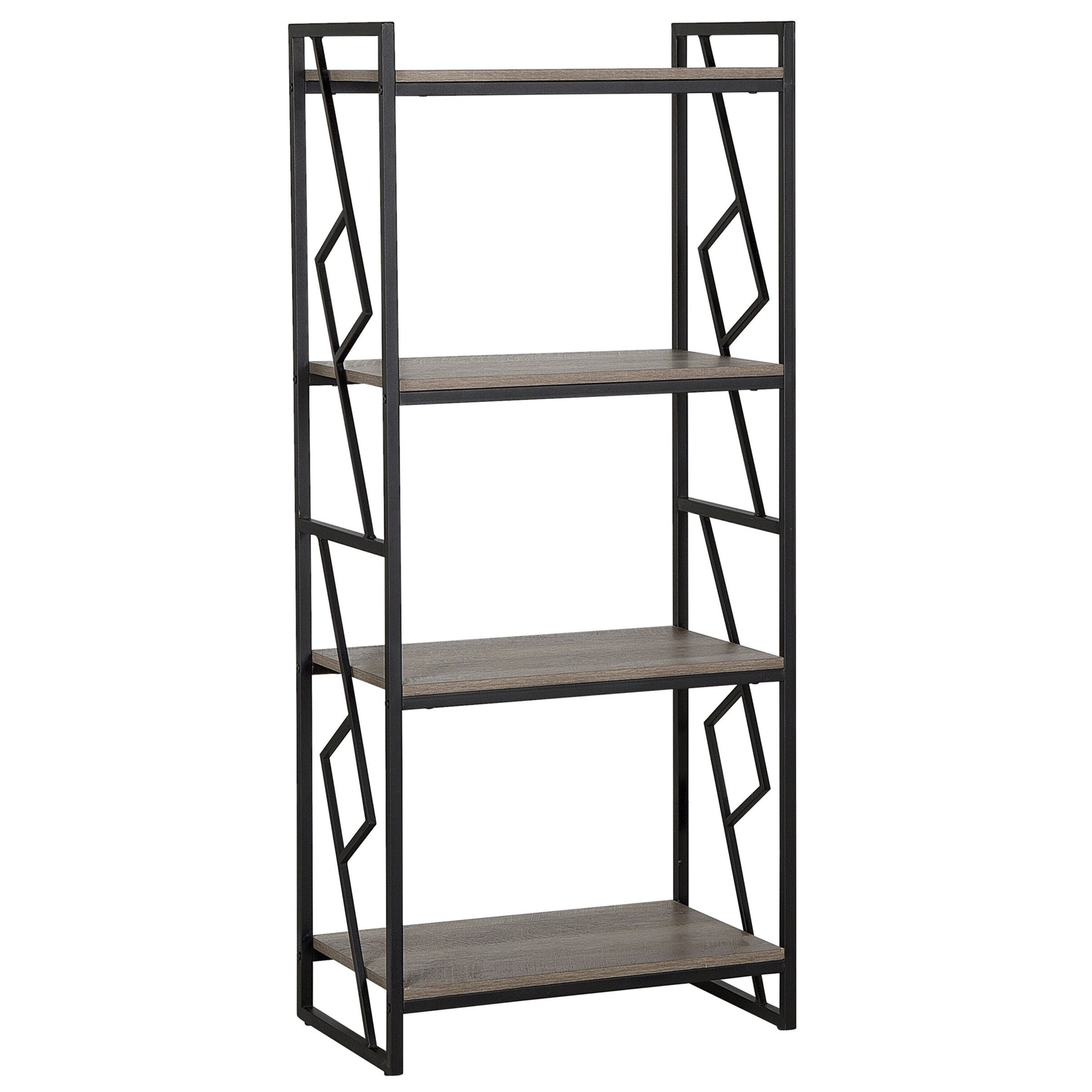 Boekenkast met 4 planken Donkere houtkleur FORRES