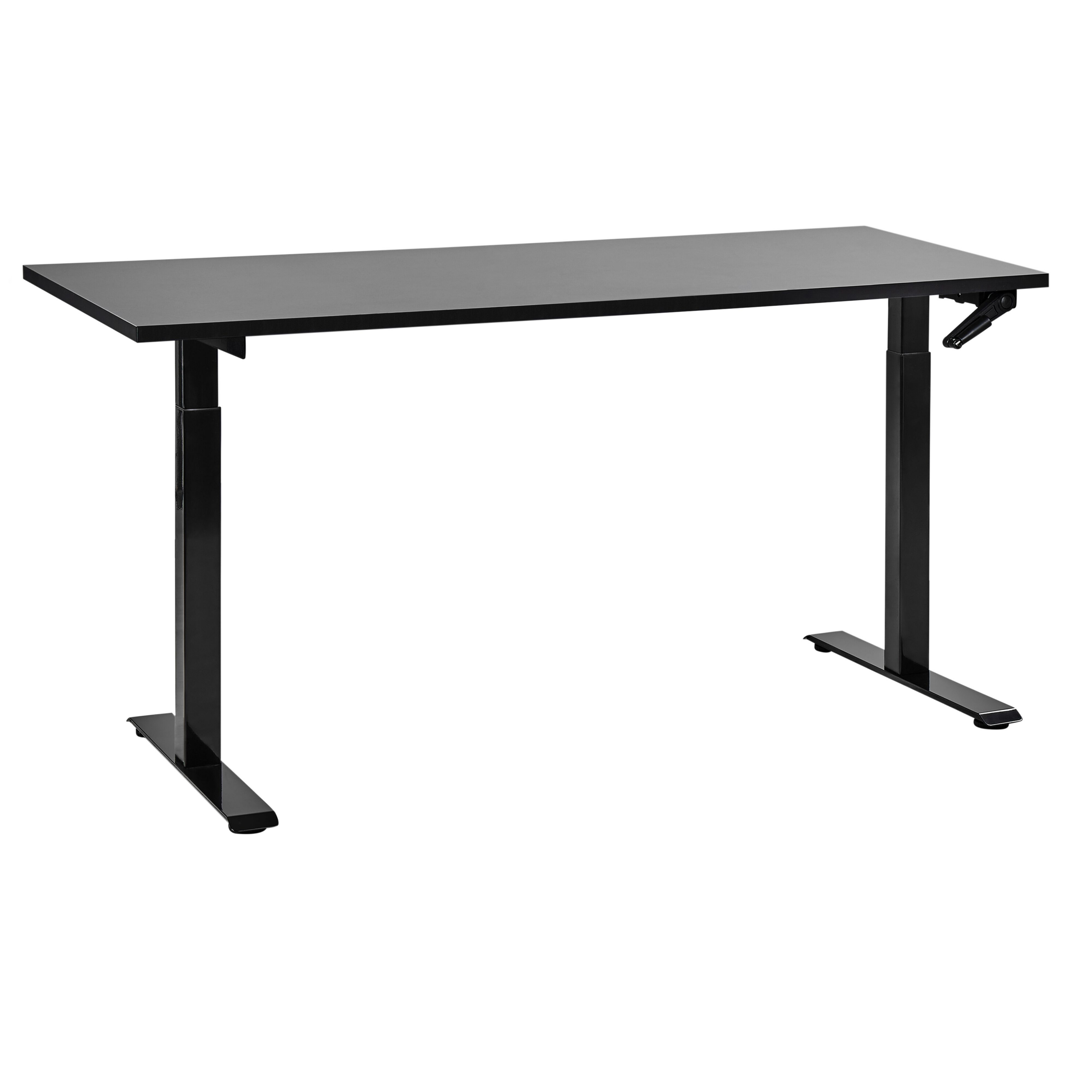 Verstelbaar bureau Handmatig 160 x 72 cm Zwart DESTINES