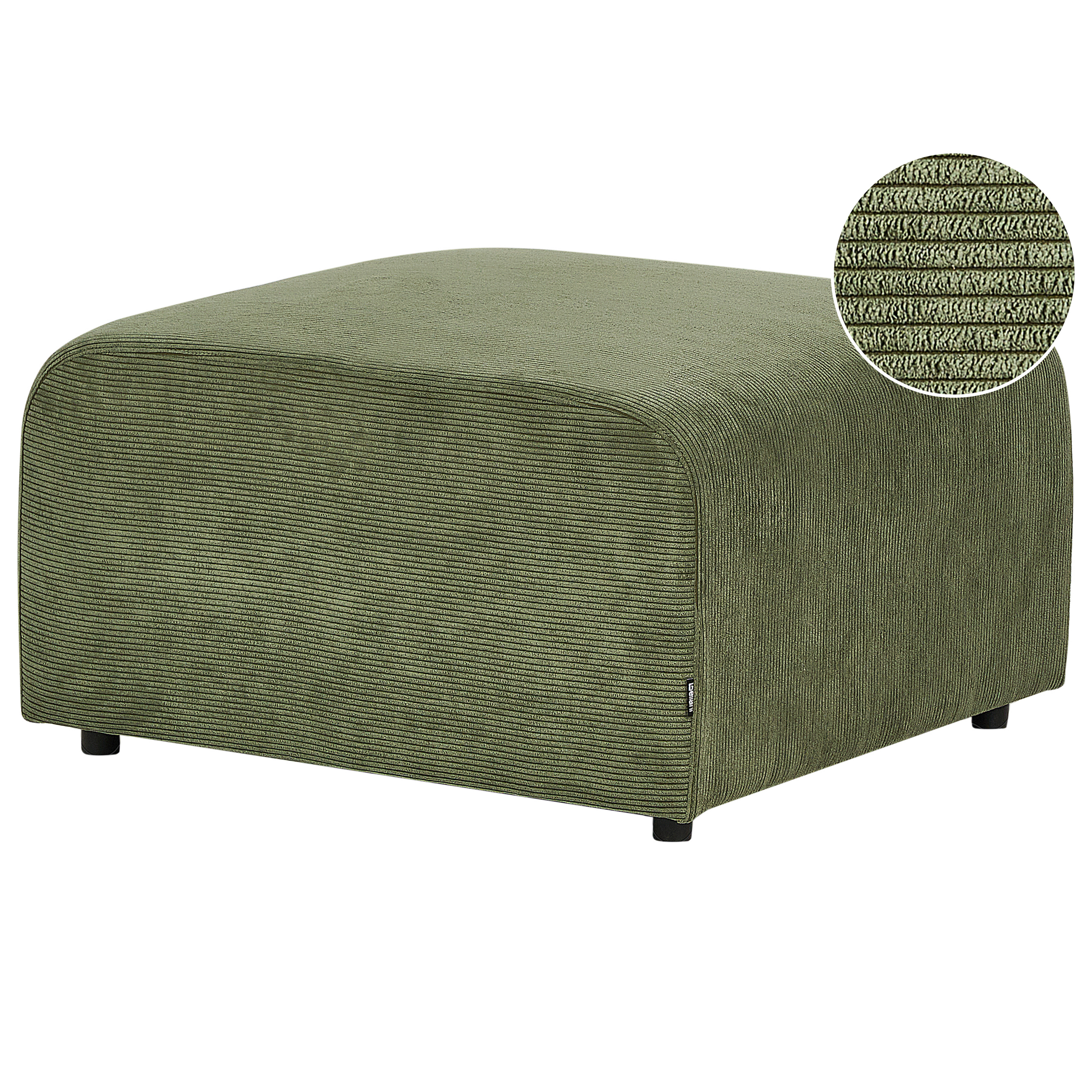 Ottomaan corduroy groen FALSTERBO