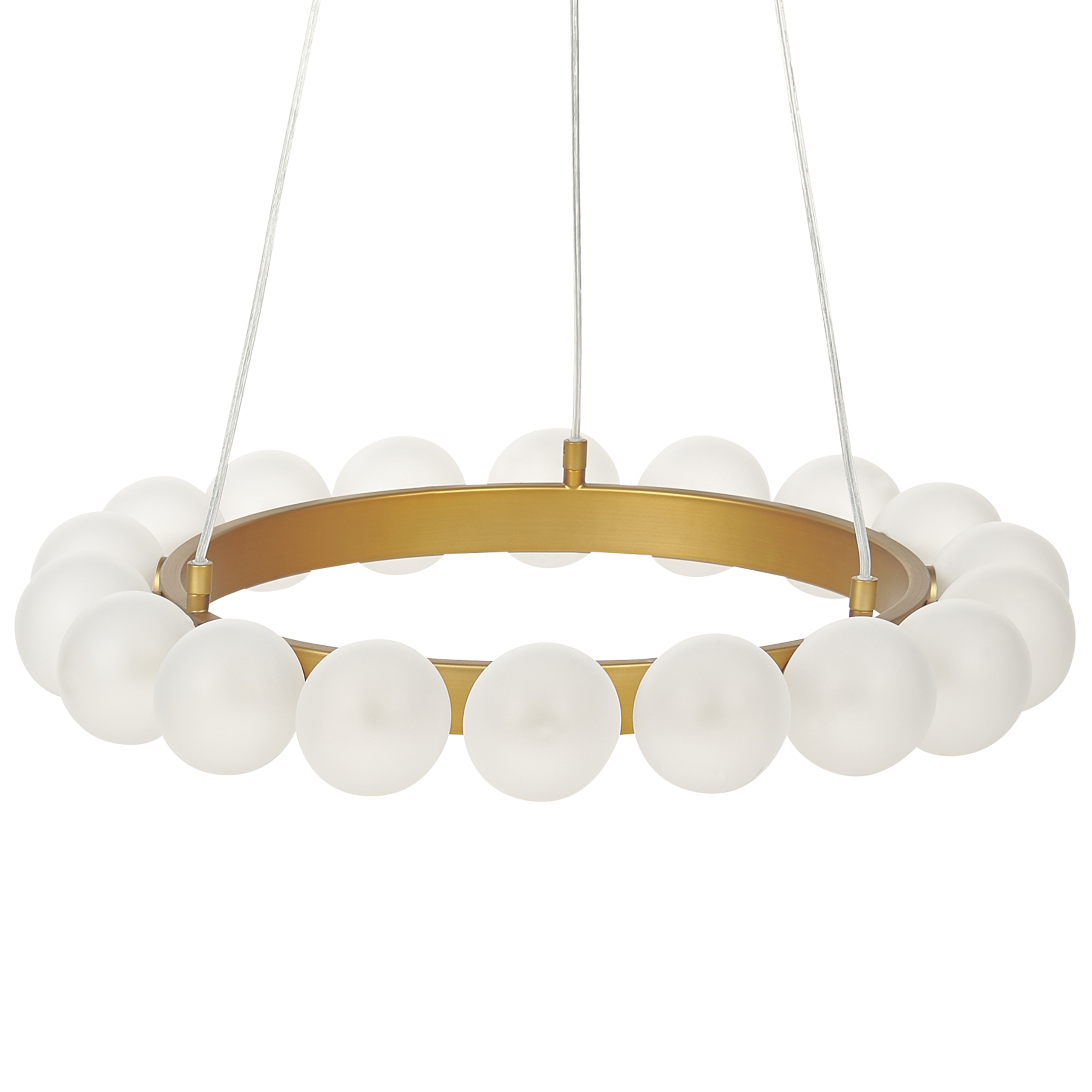 Hanglamp 18 lampen metaal goud GEORGES