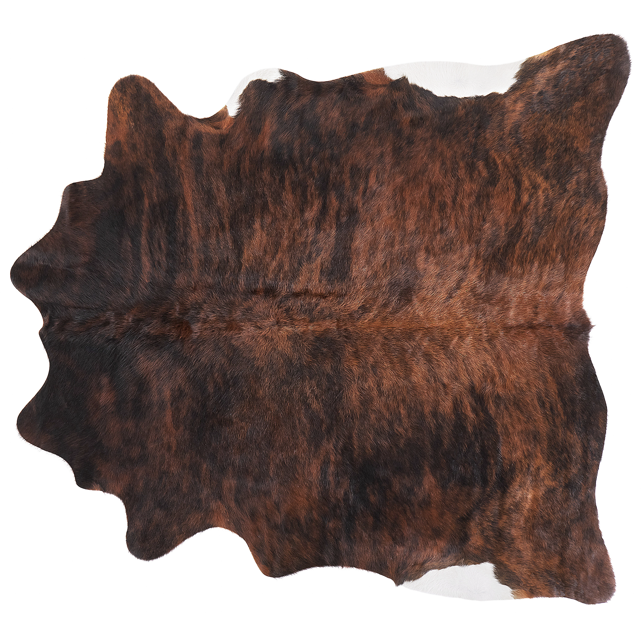 Vloerkleed koeienhuid bruin 3-4 m² NASQU