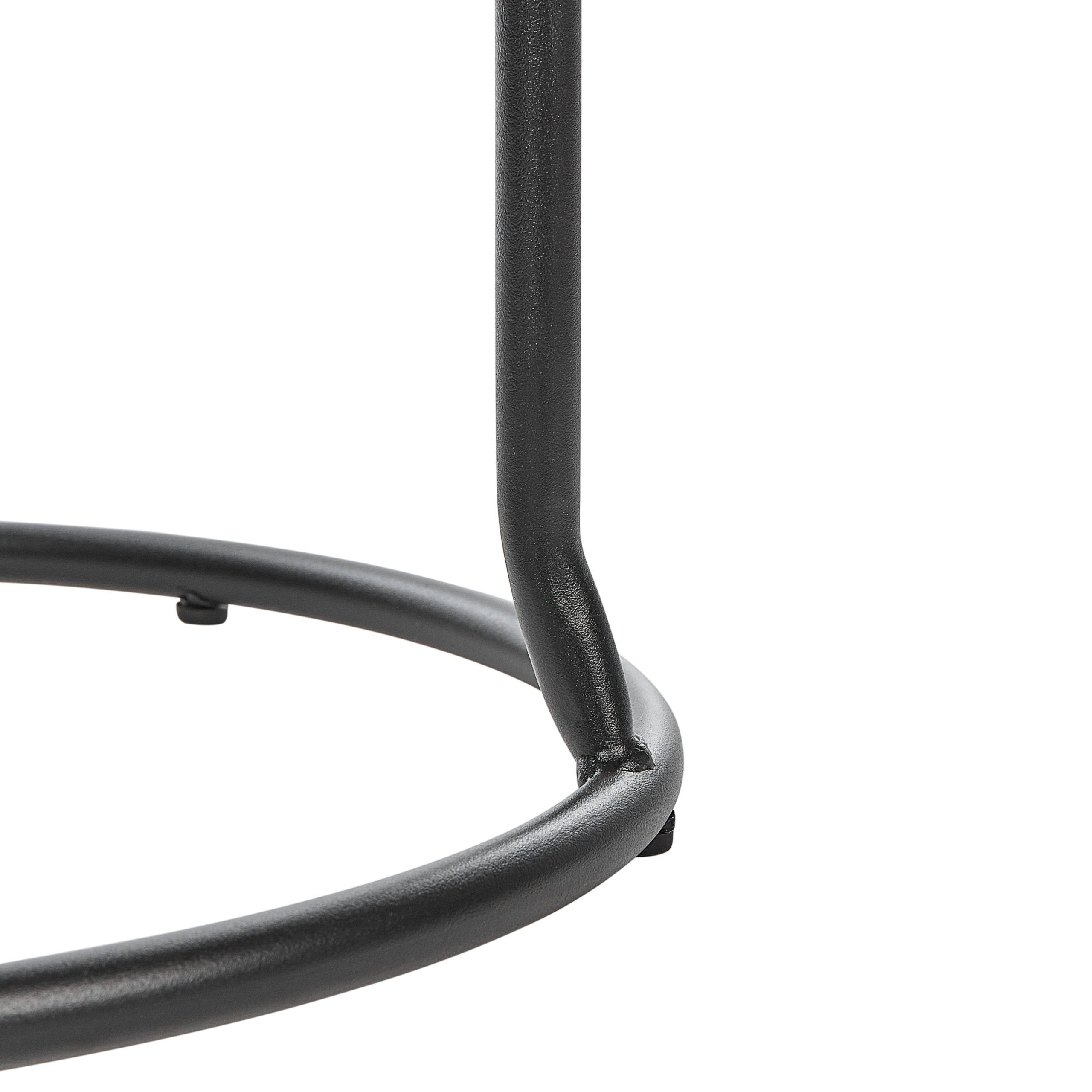 Set de 2 scaune de bar MILROY Piele ecologică Gri deschis [8]