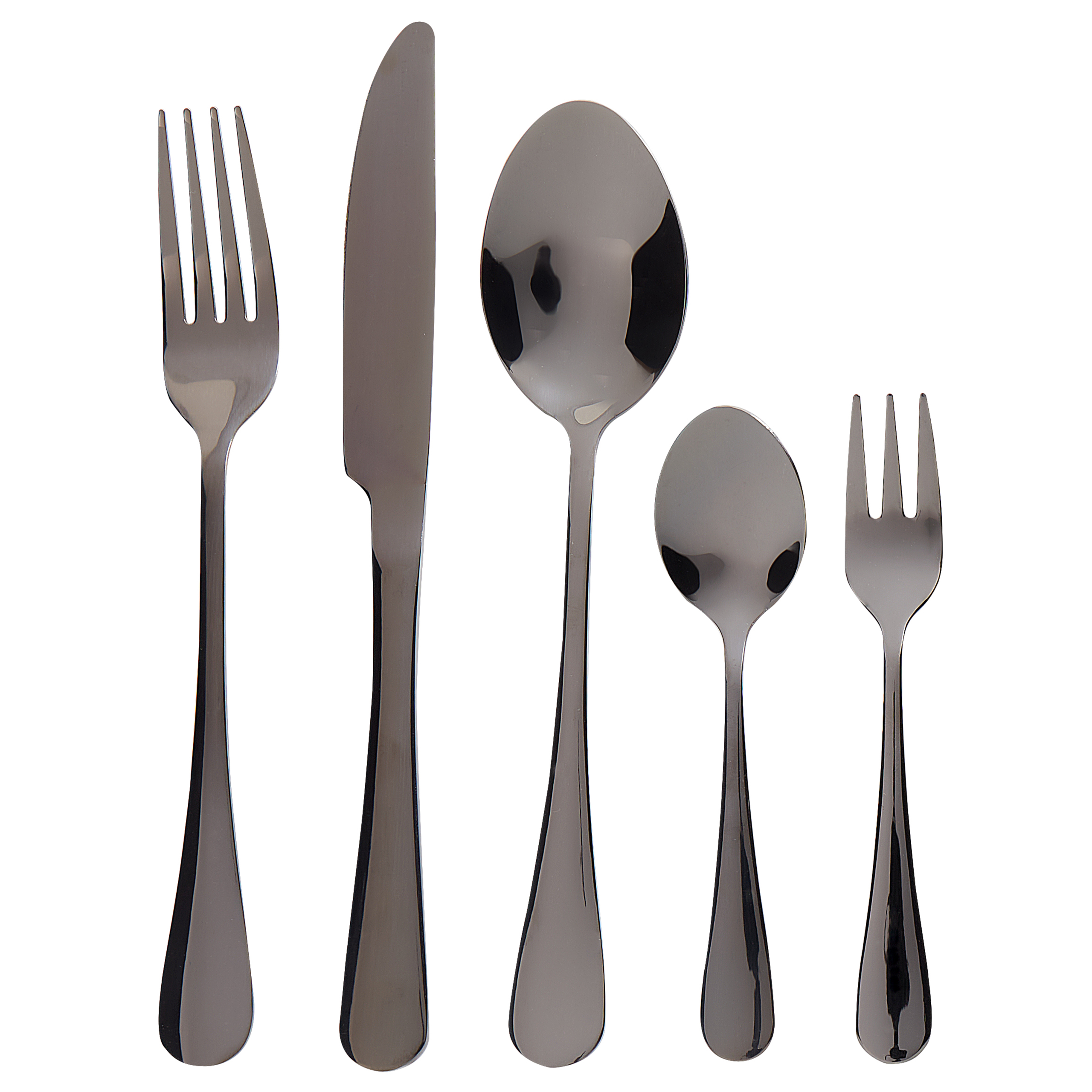 Bestekset Zwart FUSILLI