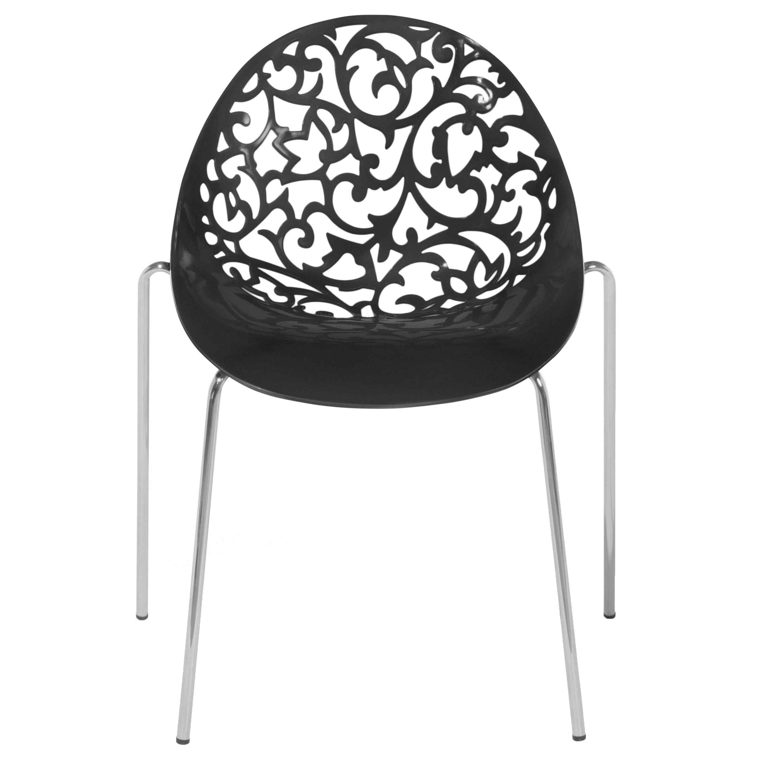 Set de 4 scaune dining MUMFORD Negru [5]