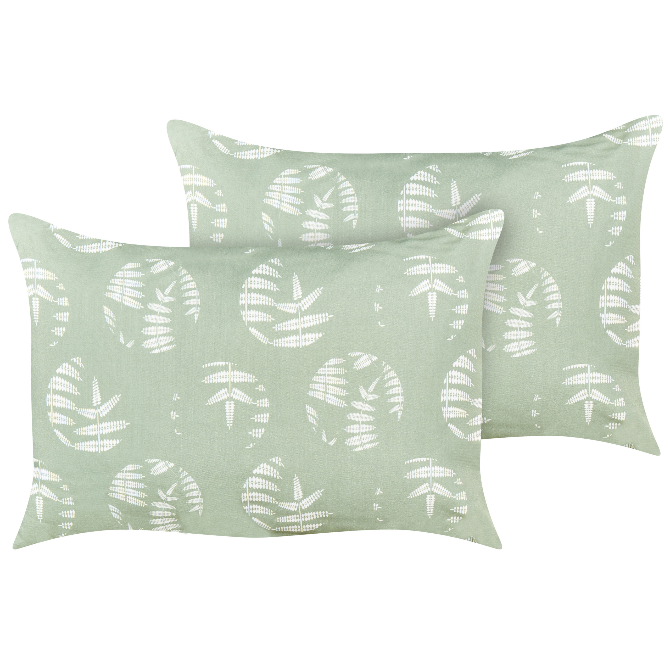 Set van 2 kussens Groen ALASSIO 40 x 60 cm