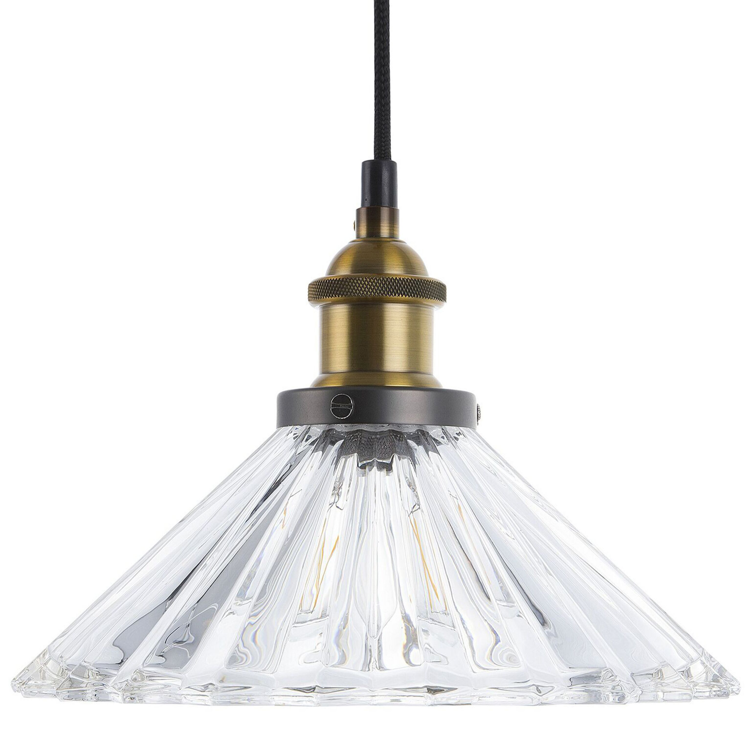 Beliani COLORADO - Hanglamp-Transparant-Glas - Beliani COLORADO - Hanglamp-Transparant-Glas -