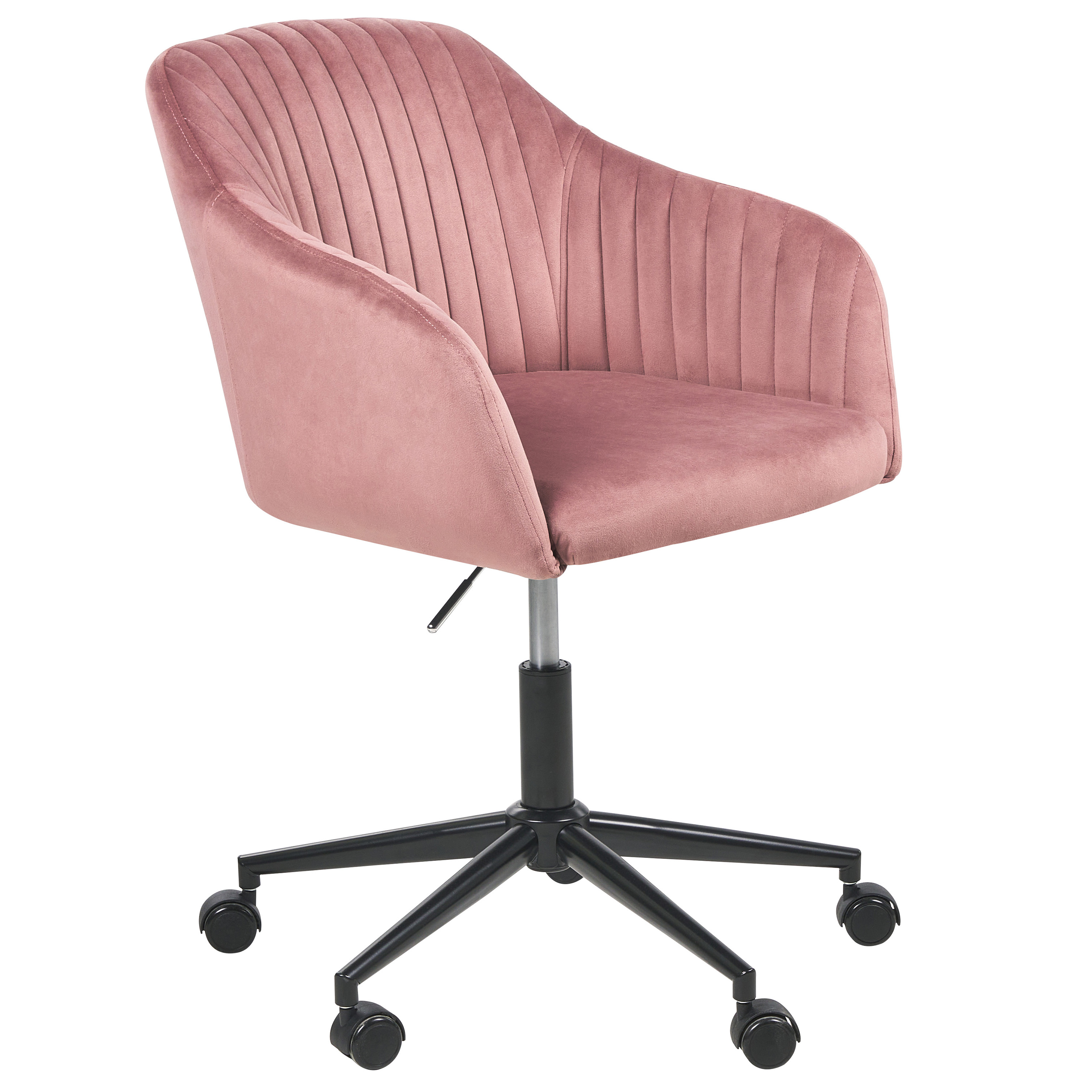 Bureaustoel Fluweel Roze VENICE