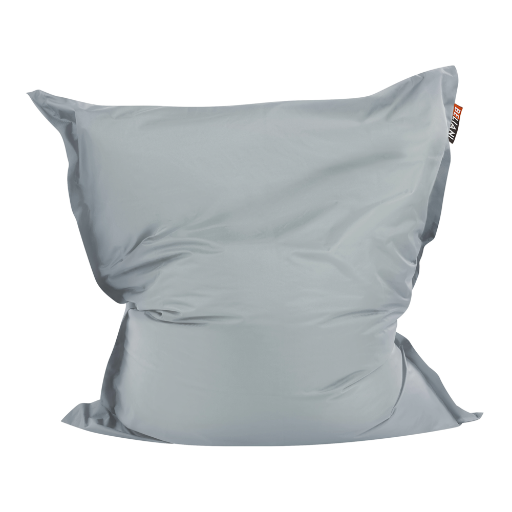 Image of Pouf seduta poltrona sacco Grande Grigio Chiaro con Zip 140 x 180 cm