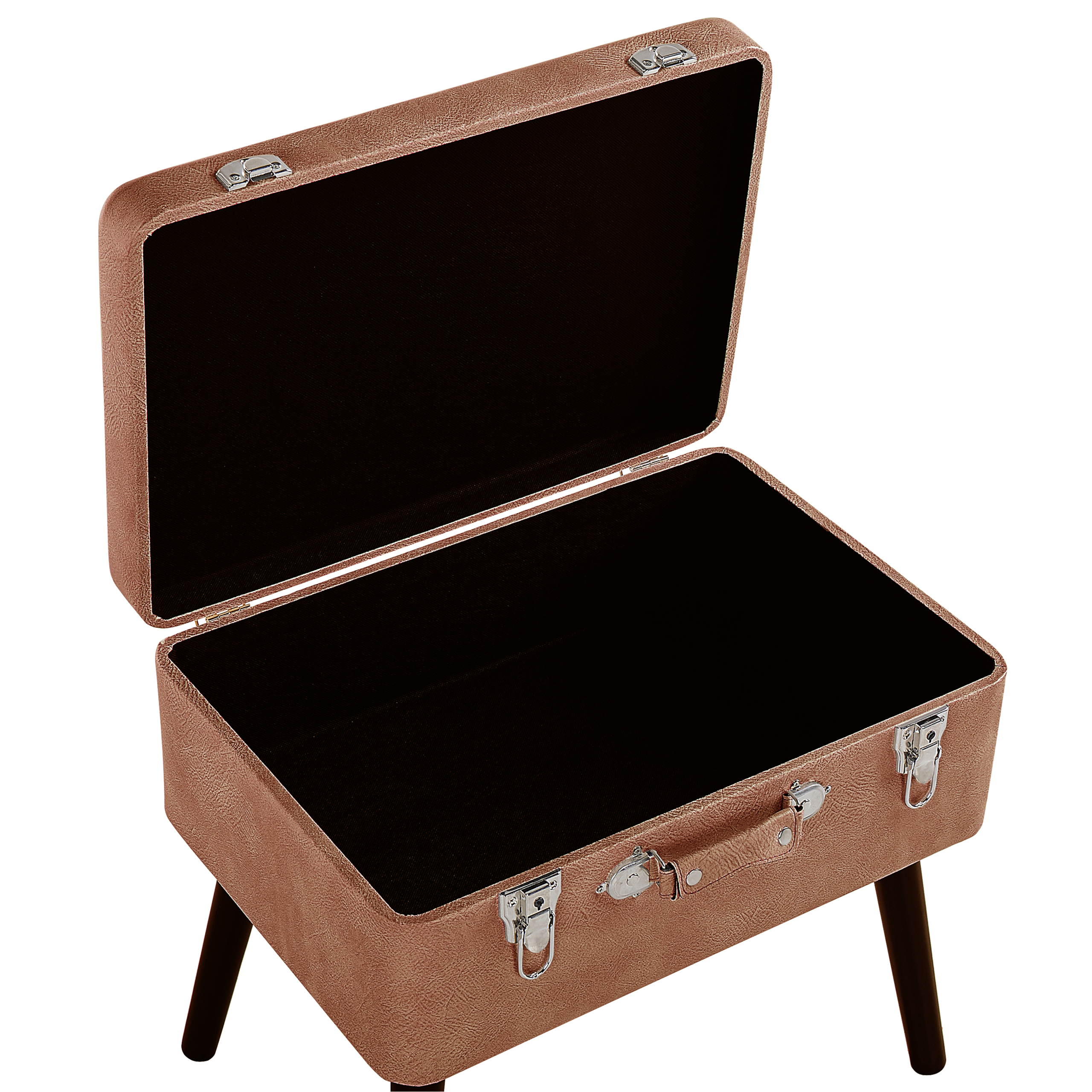 Taburet cu depozitare MALLARD Piele ecologică Maro auriu [6]