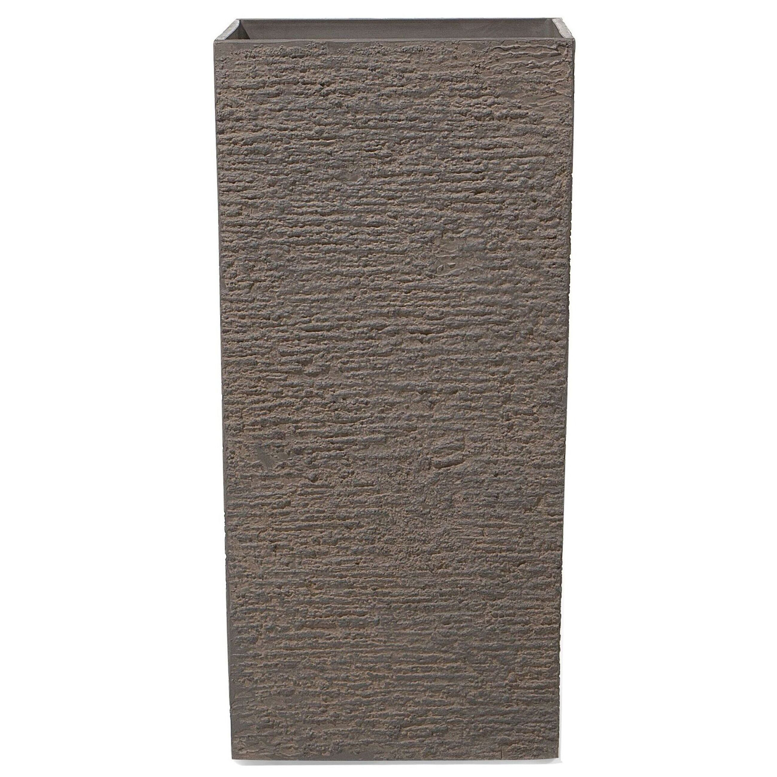 Bloempot donkerbruin 40x40x81 cm GAZA
