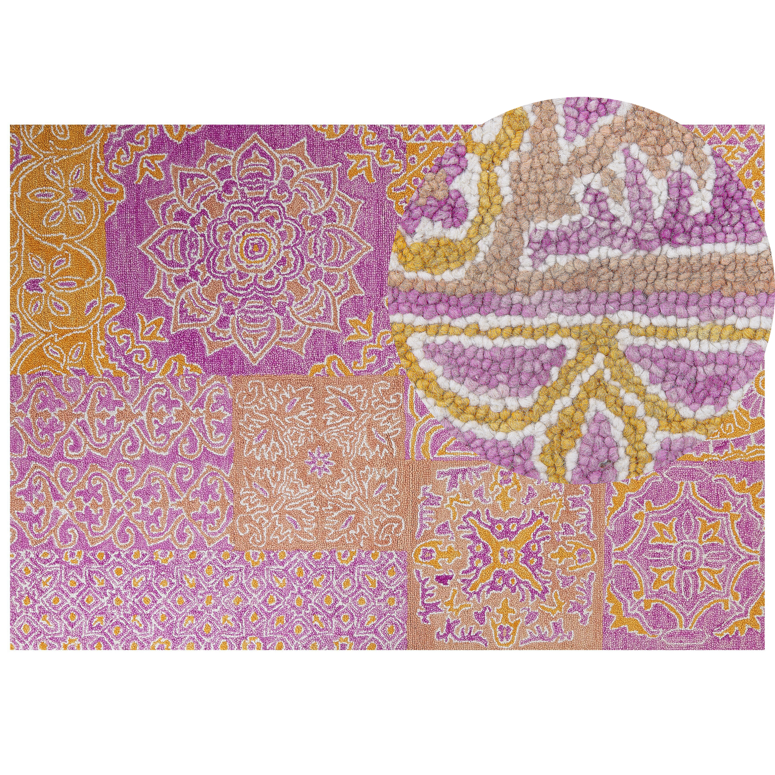 Vloerkleed vintage meerkleurig 160 x 230 cm AVANOS