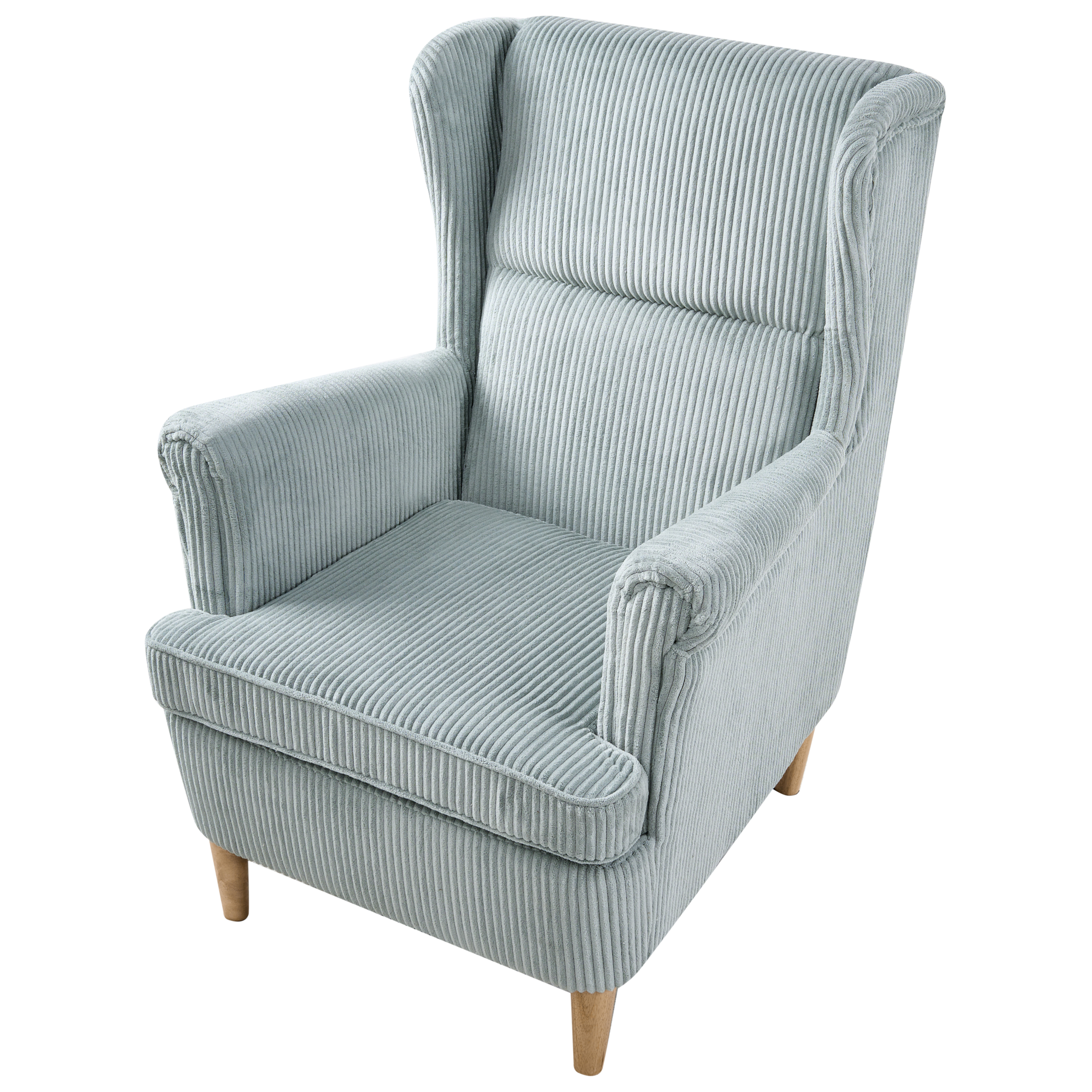 ABSON high-back armchair Velvet Light blue [7]