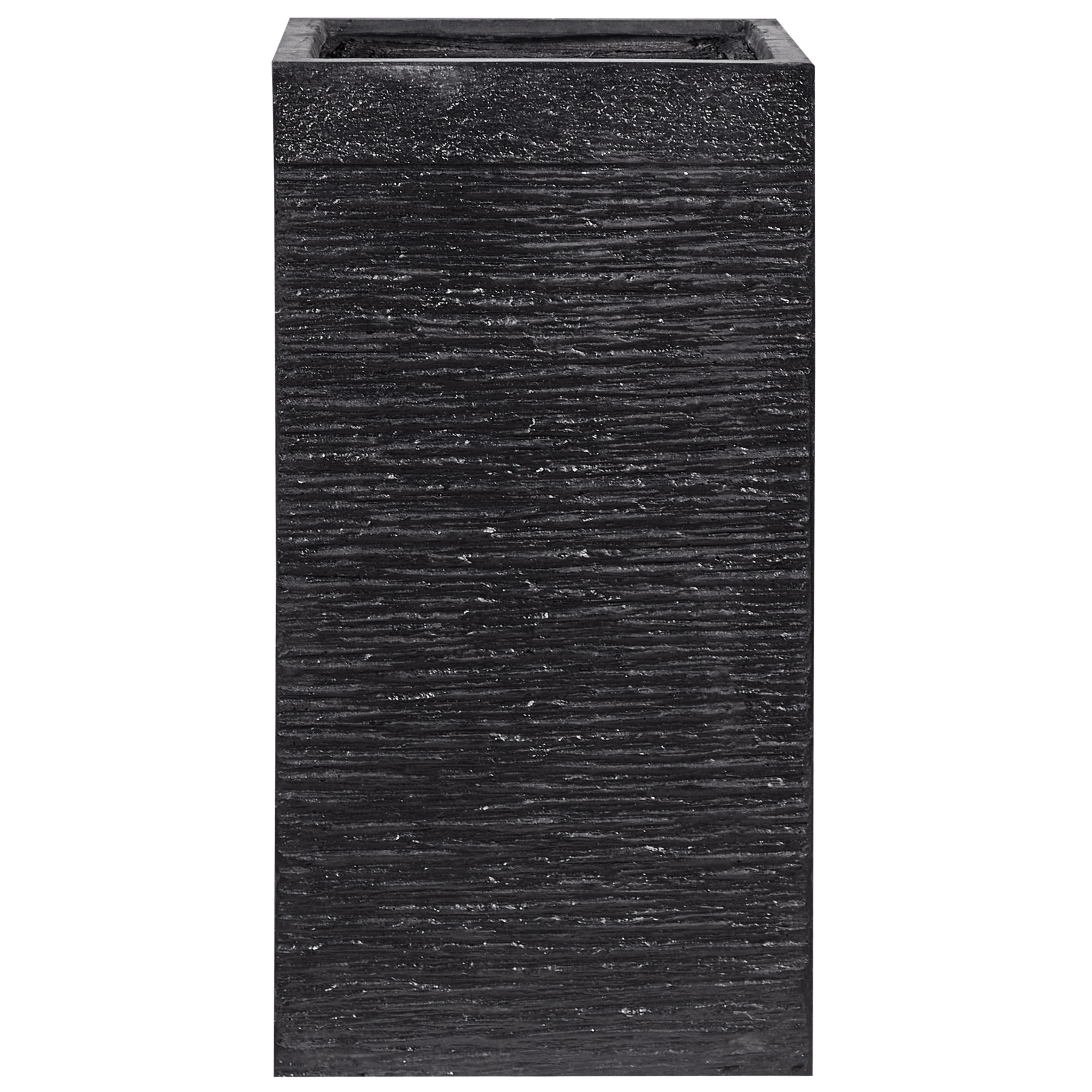 Bloempot zwart 40x40x77 cm DION