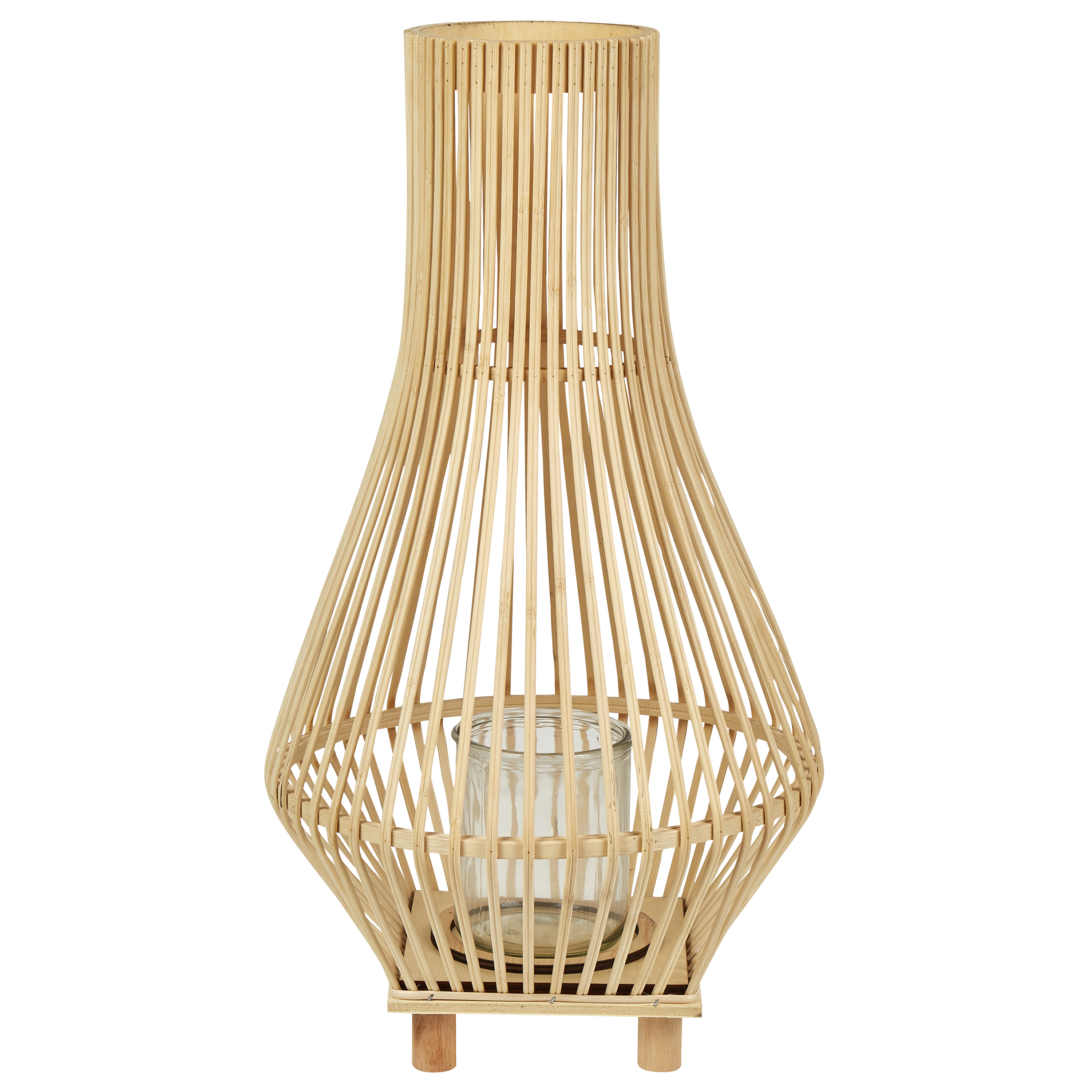 Lantaarn lichthout 58 cm LEYTE