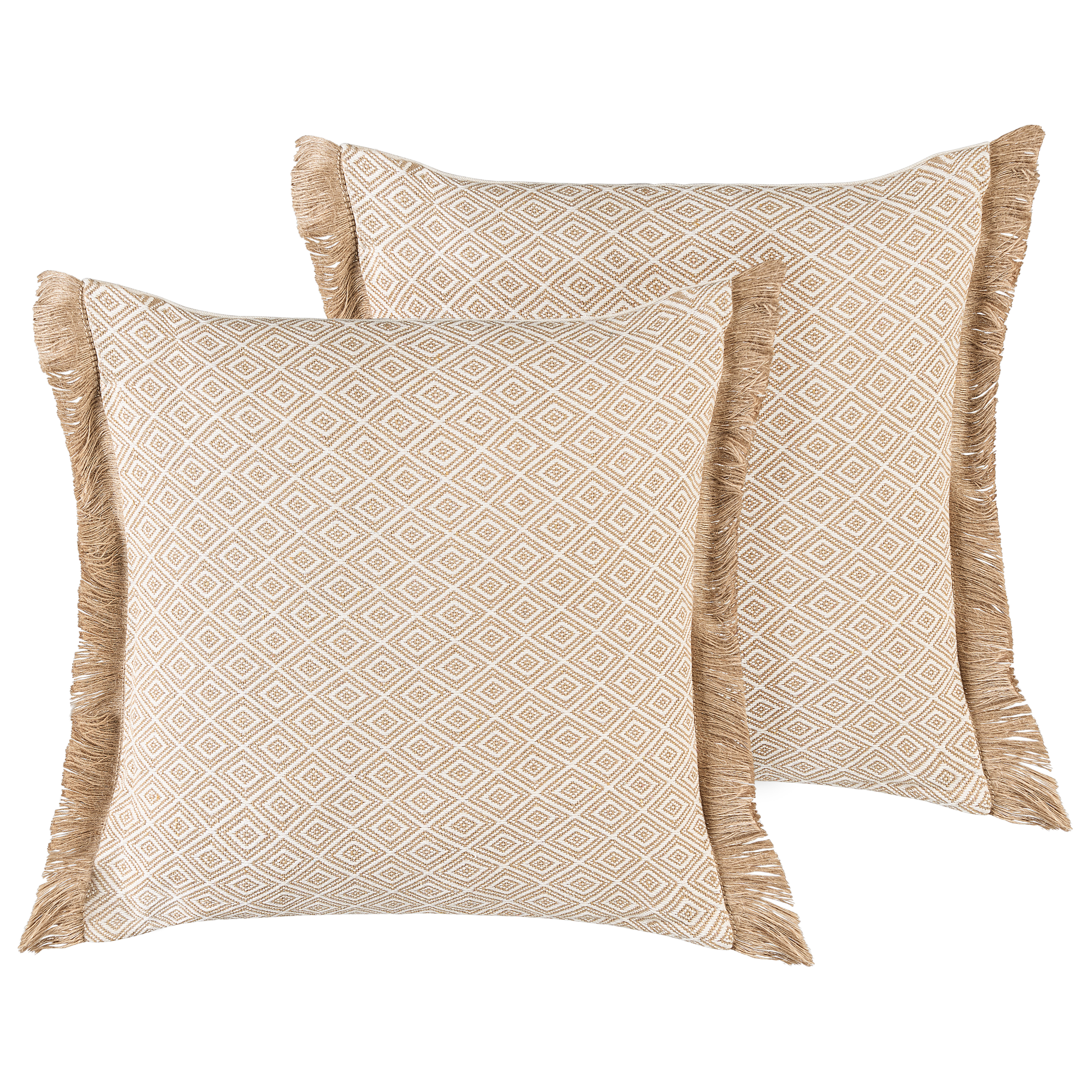 Set van 2 kussens Zandbeige LONAR 45 x 45 cm