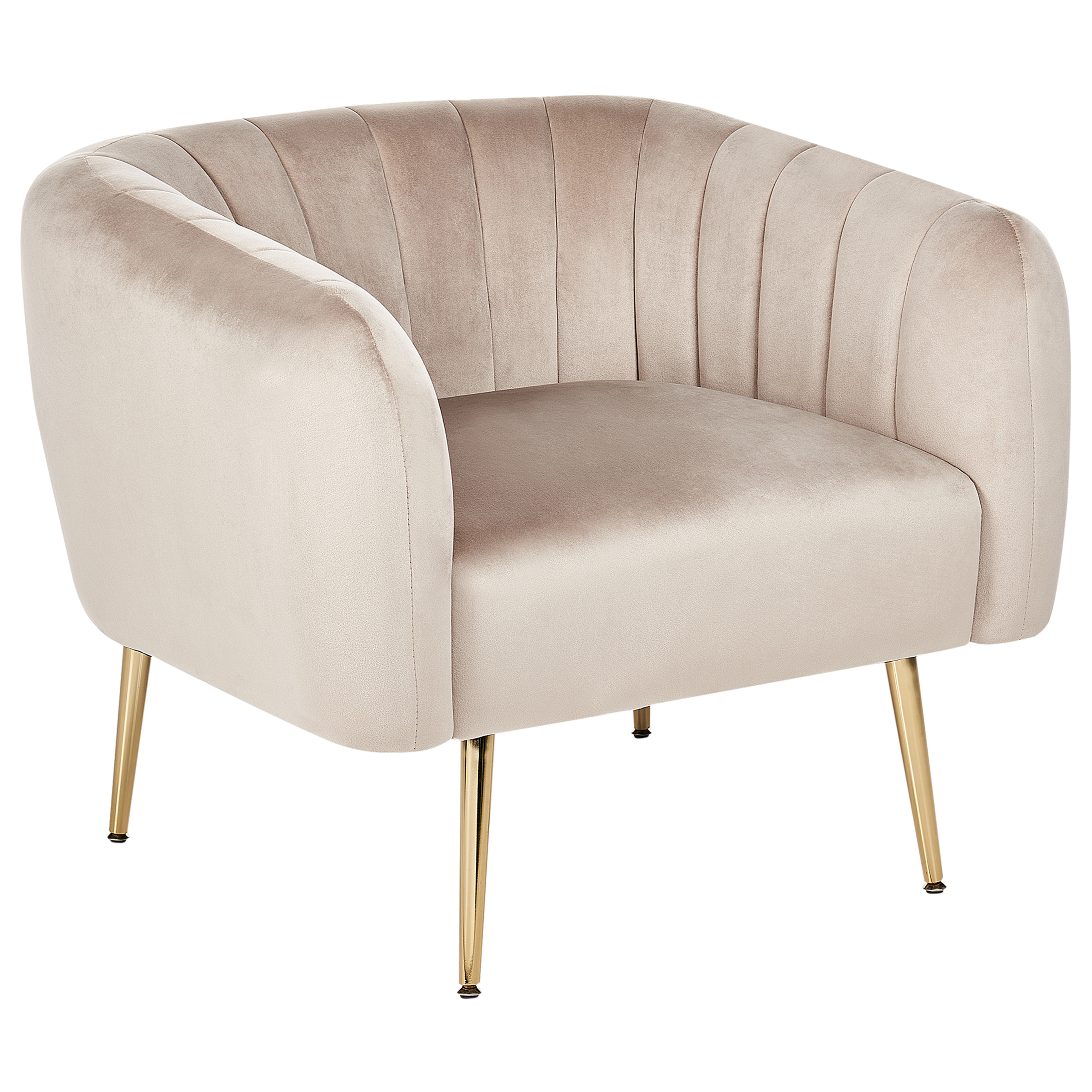Fauteuil Fluweel Grijs LACONIA