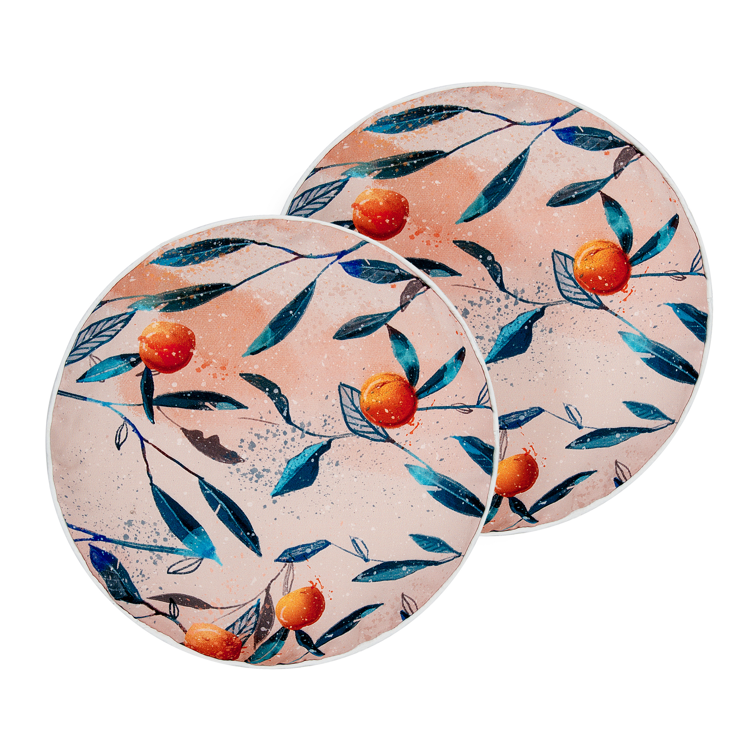 Set van 2 kussens Oranje PIALPETTA 40 x 40 cm