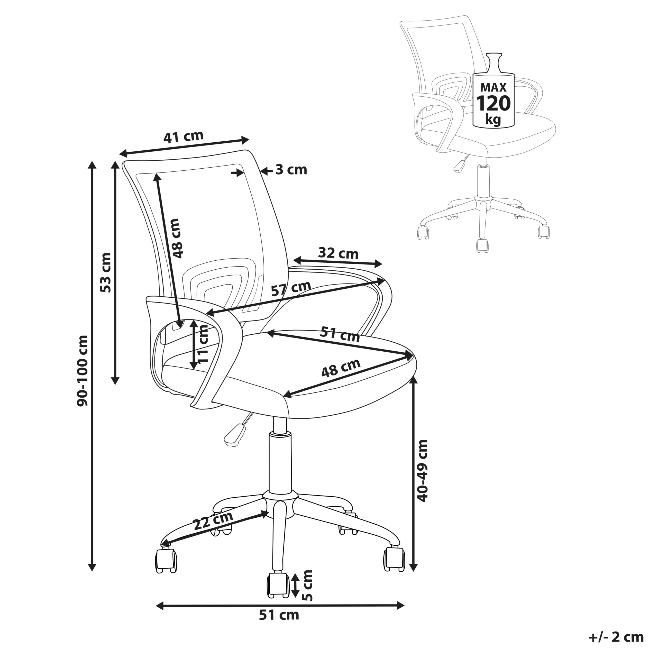 Scaun ergonomic SOLID Verde lime [3]