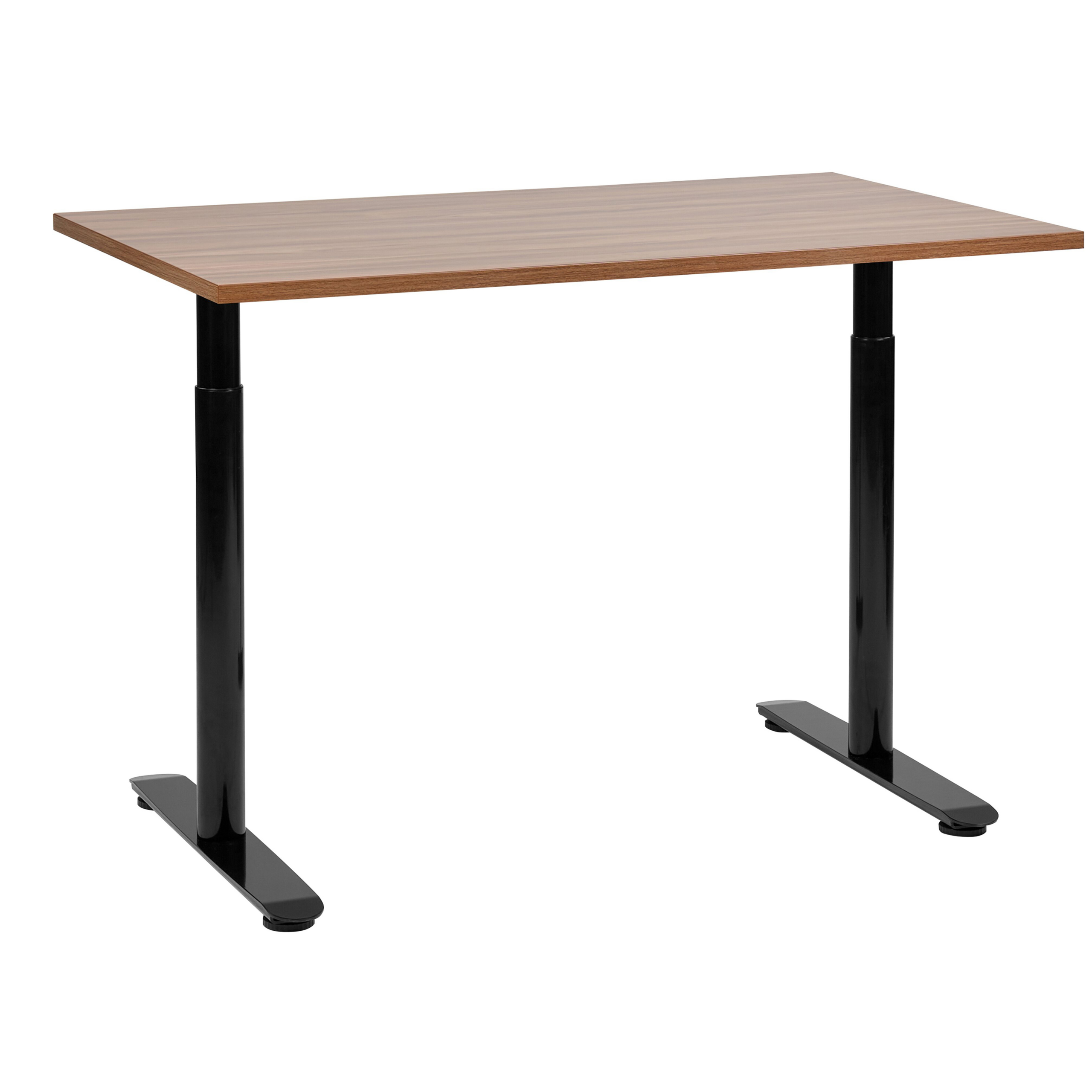 Verstelbaar bureau Handmatig 120 x 72 cm Donkere houtkleur DESTIN IV Diverse Formaten