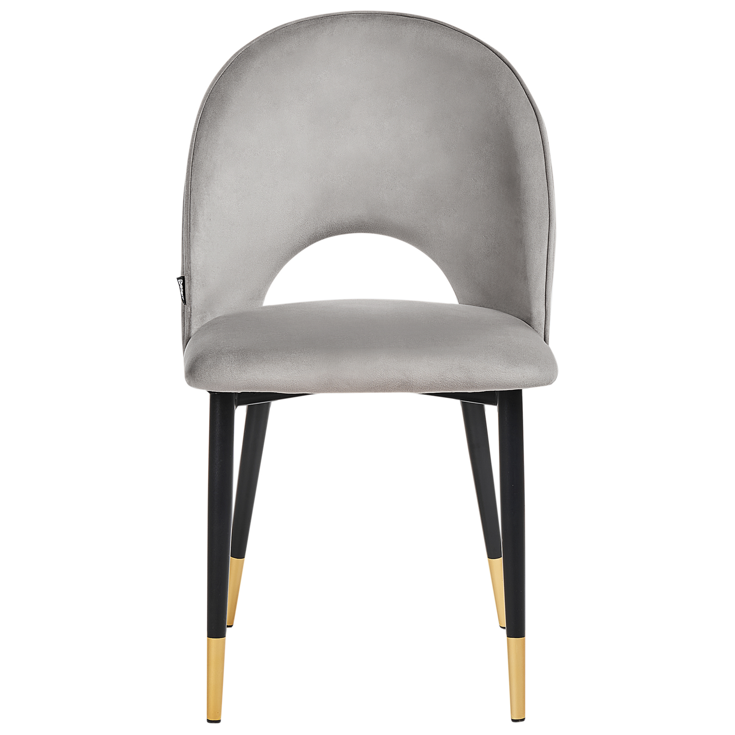 Set de 2 scaune dining MAGALIA Catifea Gri [5]