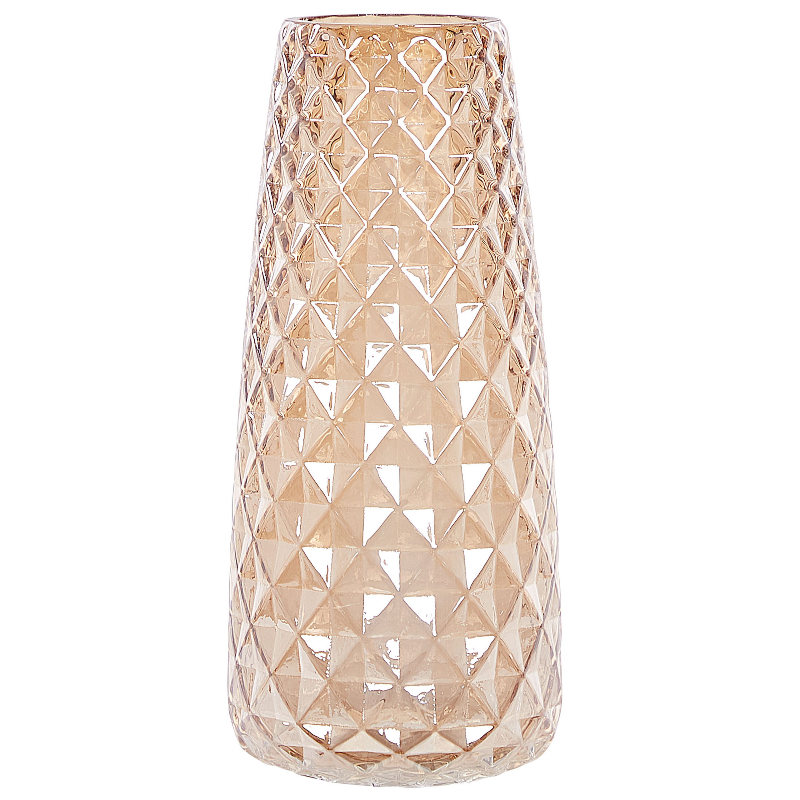 Glas Bloemenvaas 23 cm Oranje PACHEIA
