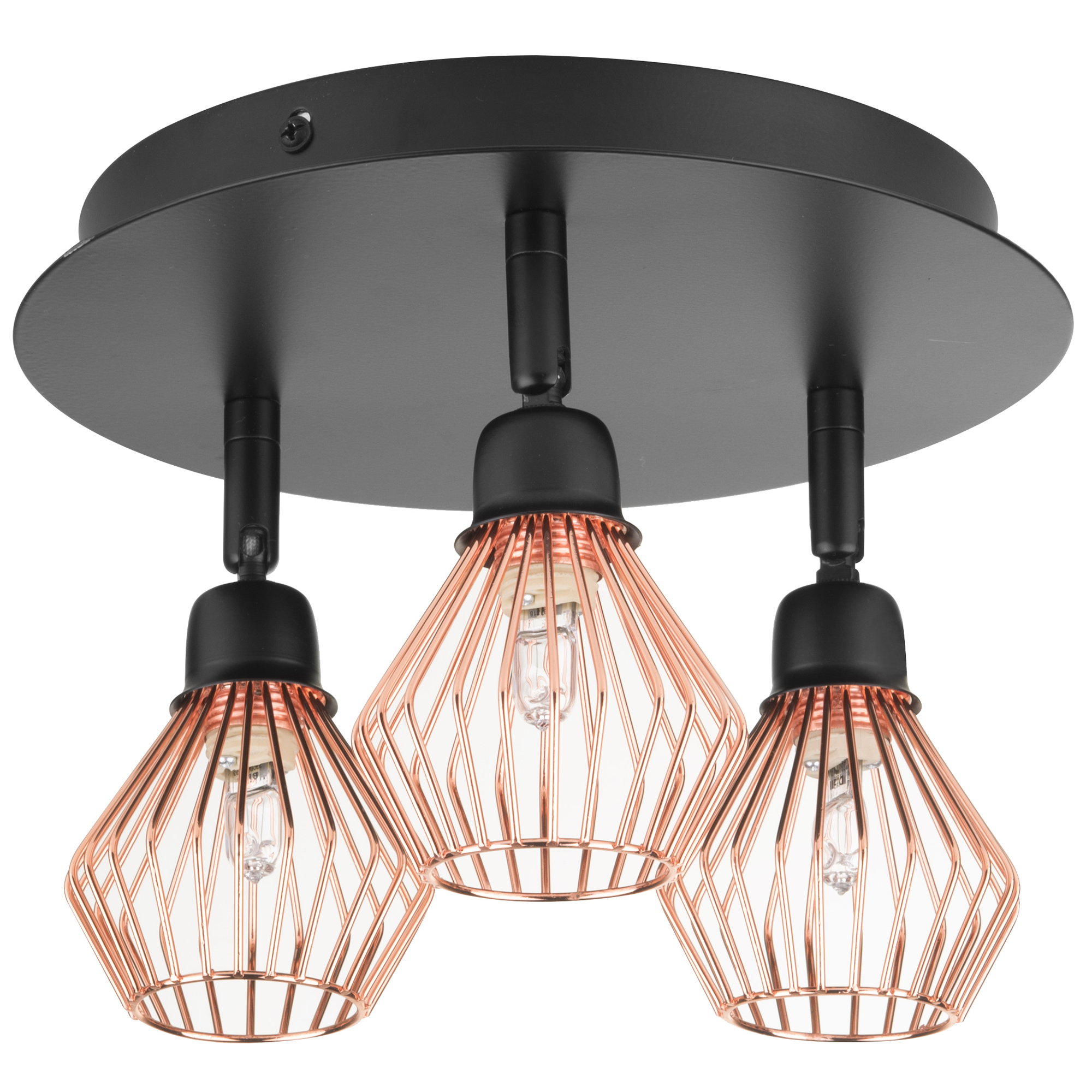 Plafondlamp koper VOLGA M
