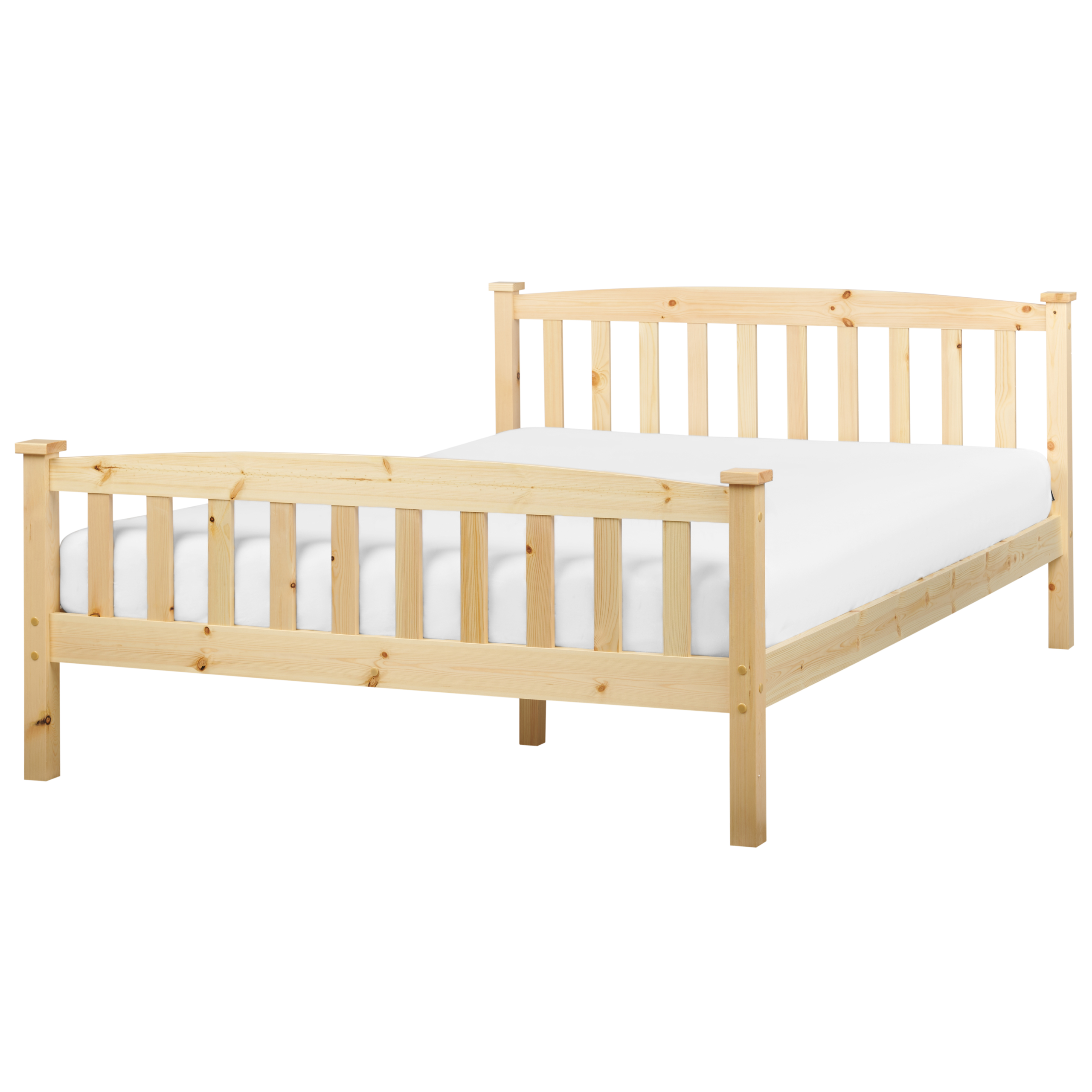 Bed hout lichtbruin 140 x 200 cm GIVERNY