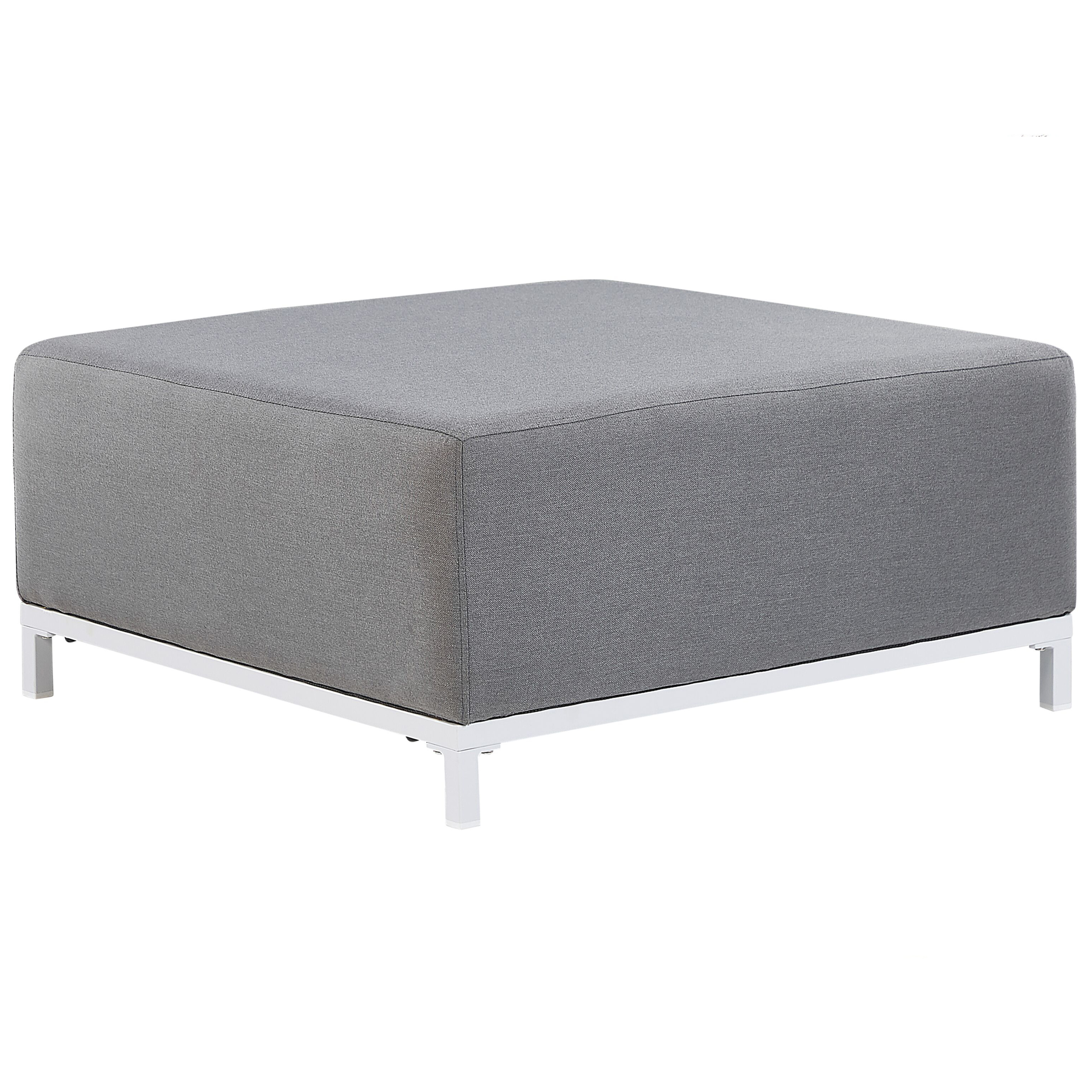 Tuin ottomaan grijs/wit ROVIGO