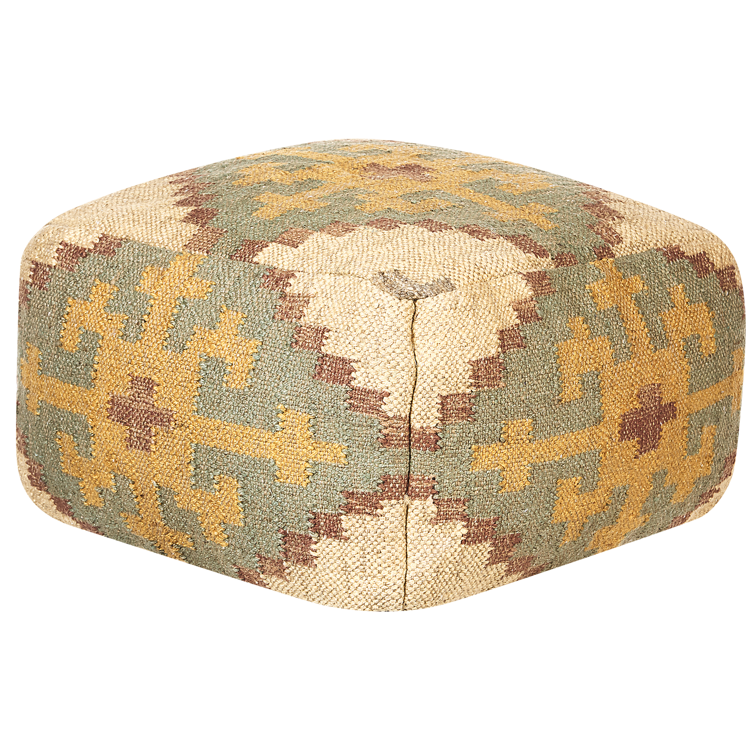 Poef jute meerkleurig 50 x 50 cm SARON