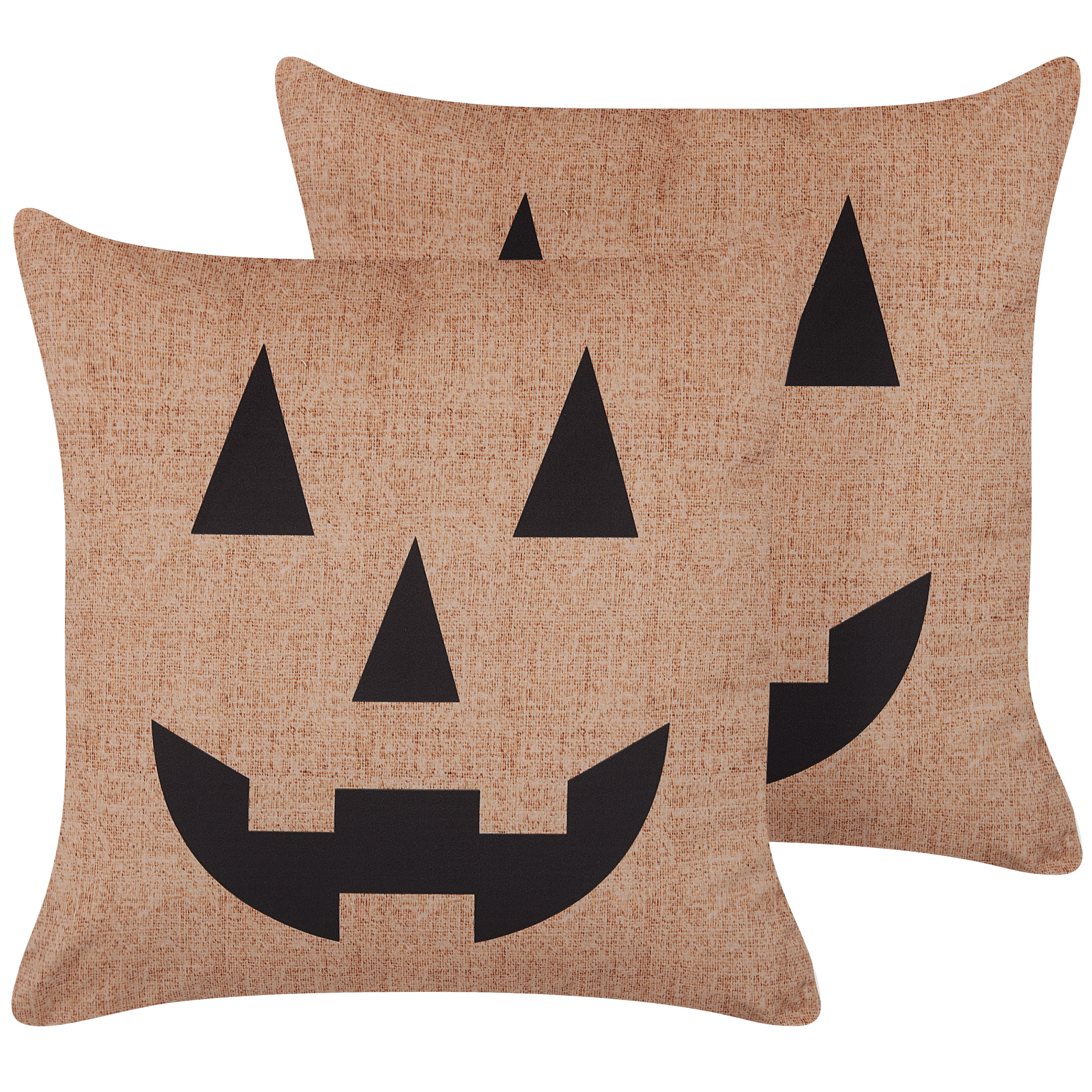 Set van 2 kussens Fluweel Beige SEBES 45 x 45 cm