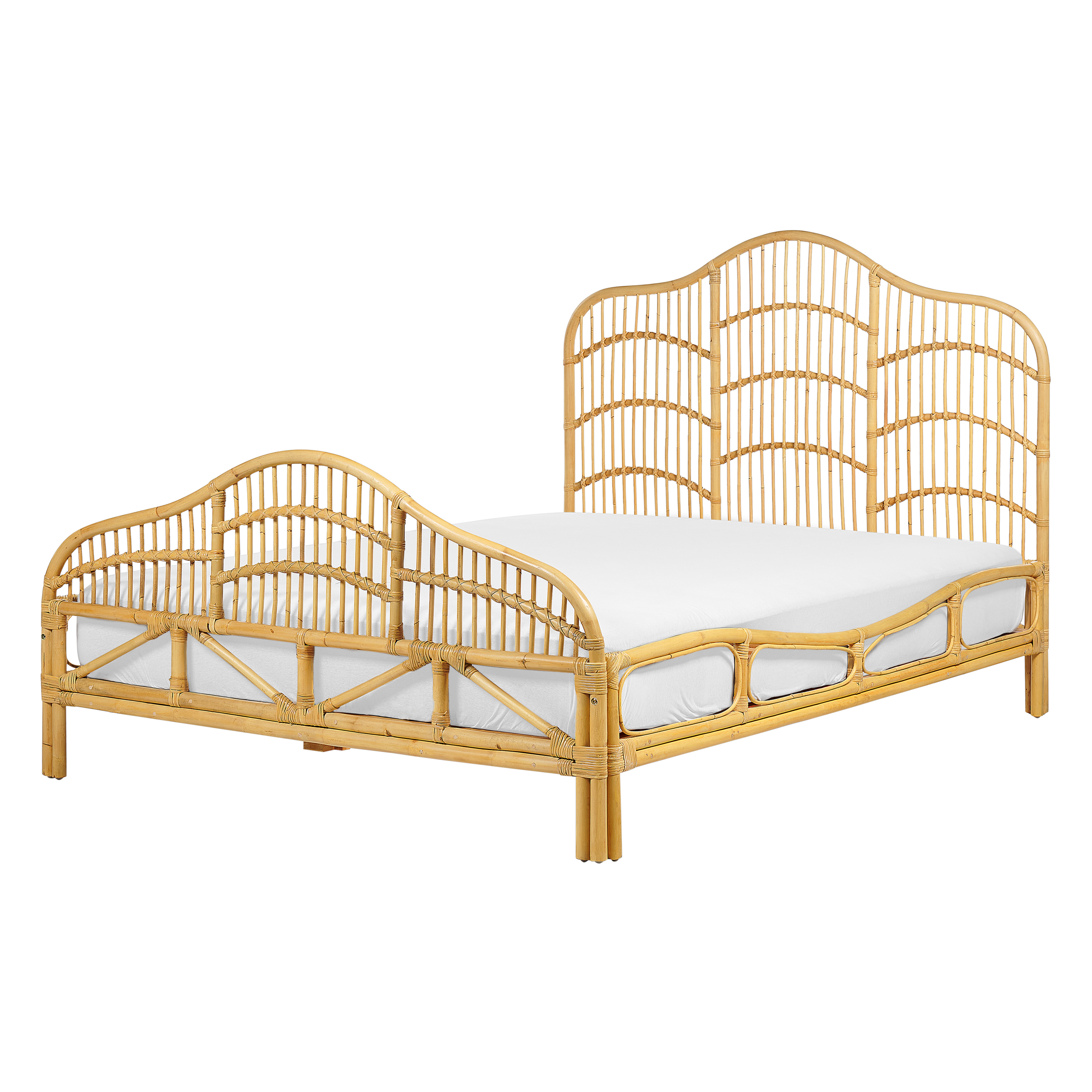 Bed hout wit 140 x 200 cm DOMEYROT