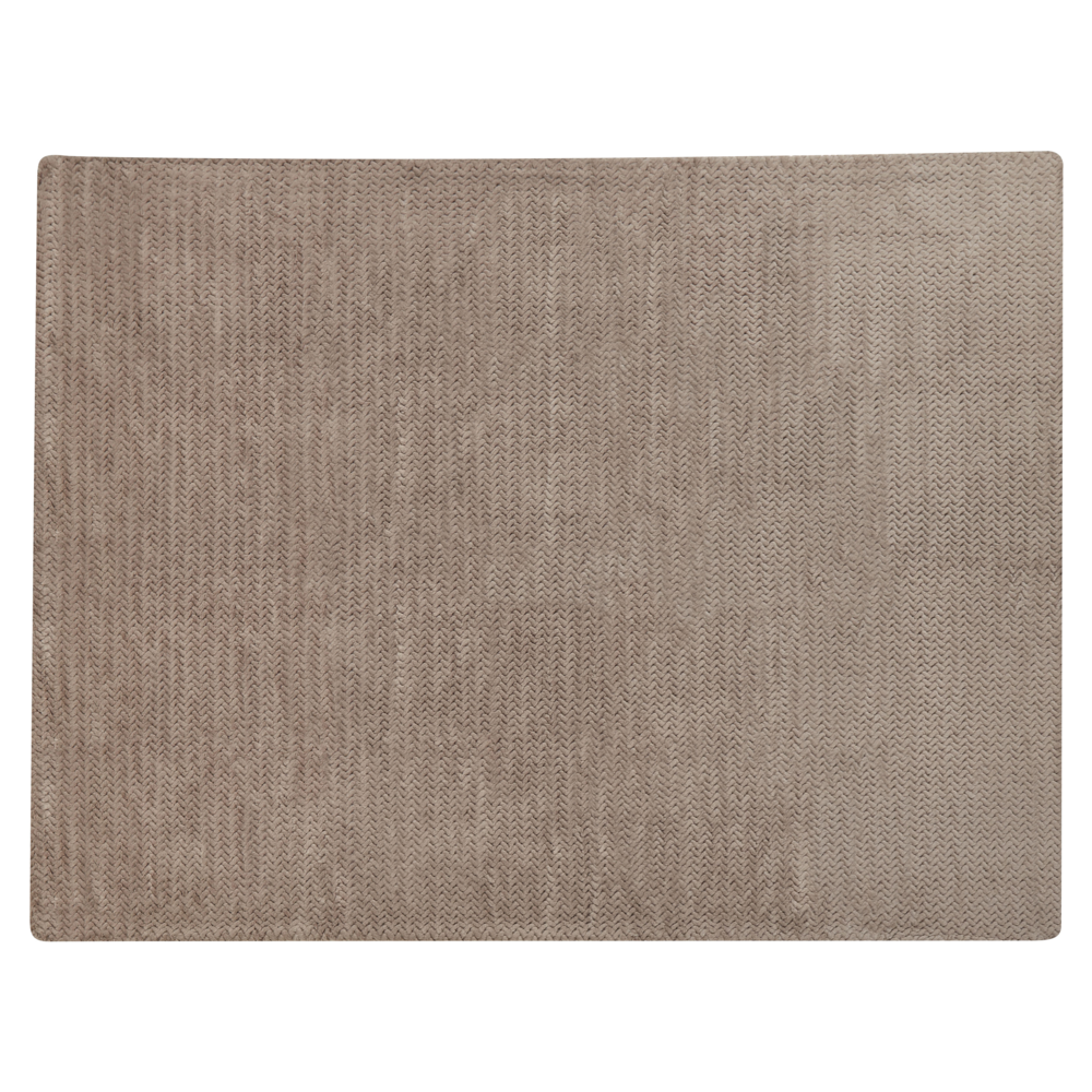 Image of Copriletto Marrone 150 x 200 cm Poliestere Pelliccia in rilievo Motivo decorativo Copriletto Design Classico Camera da Letto