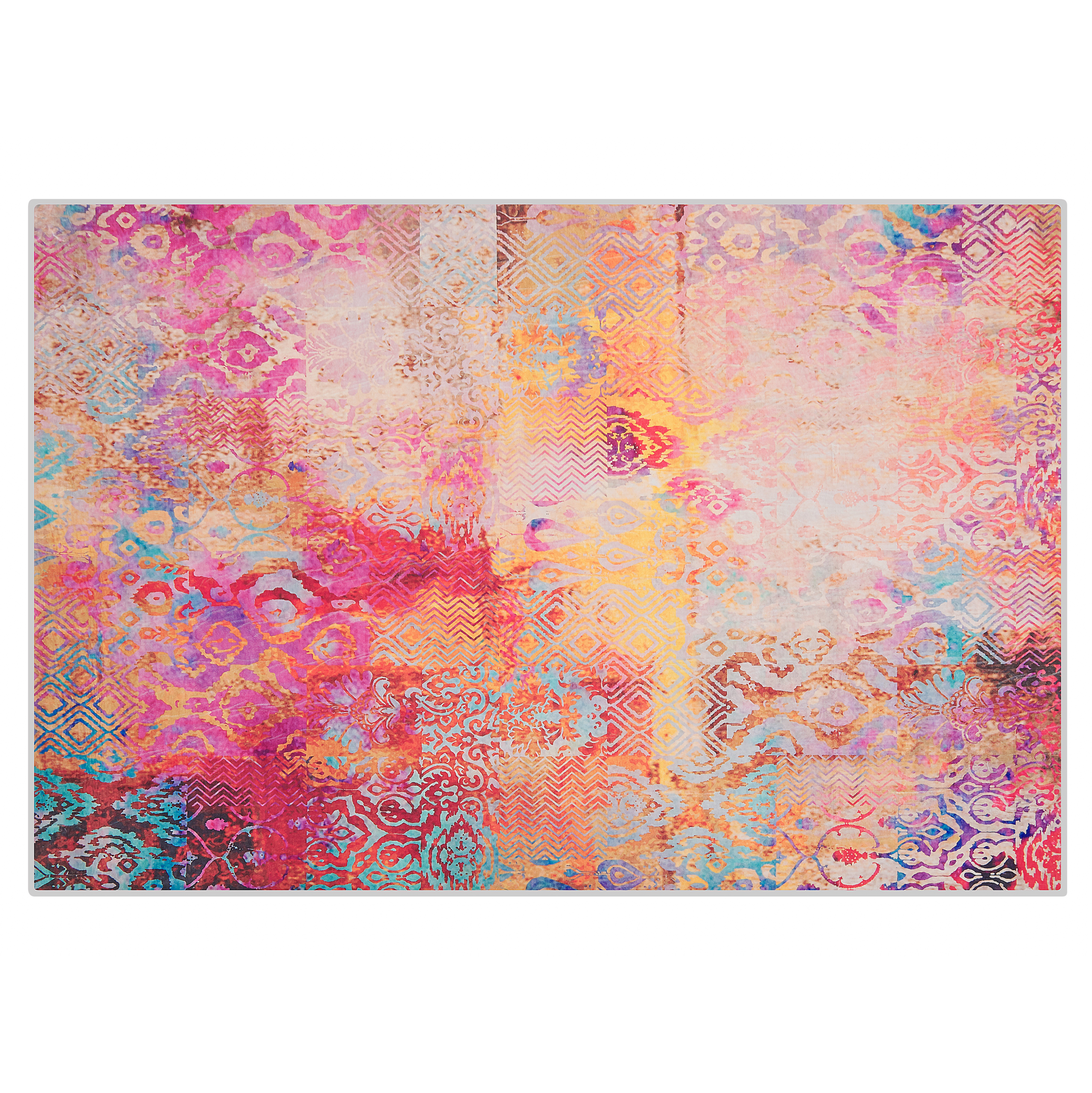 Vloerkleed polyester meerkleurig 140 x 200 cm ISPARTA